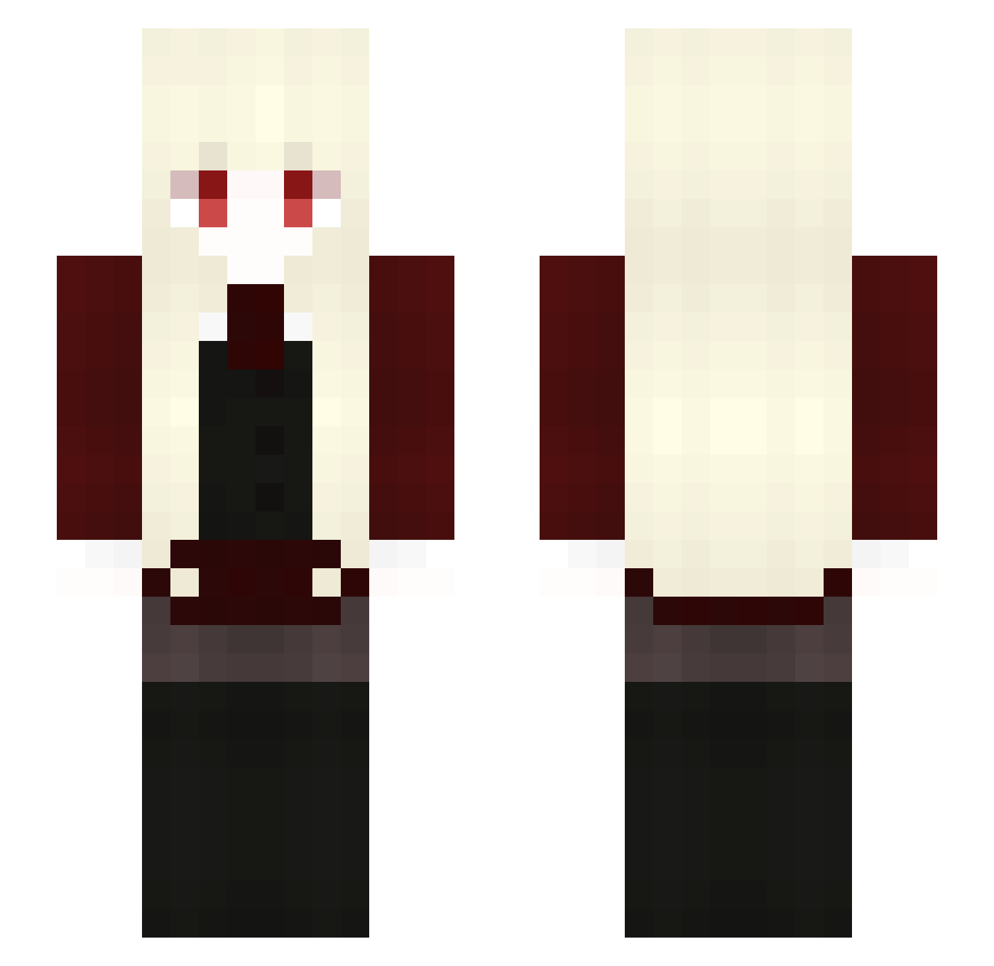 dalooker41 Minecraft skin, front and back view