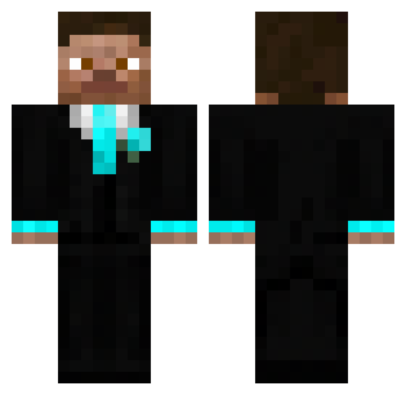 _MiSchAa Minecraft skin, front and back view