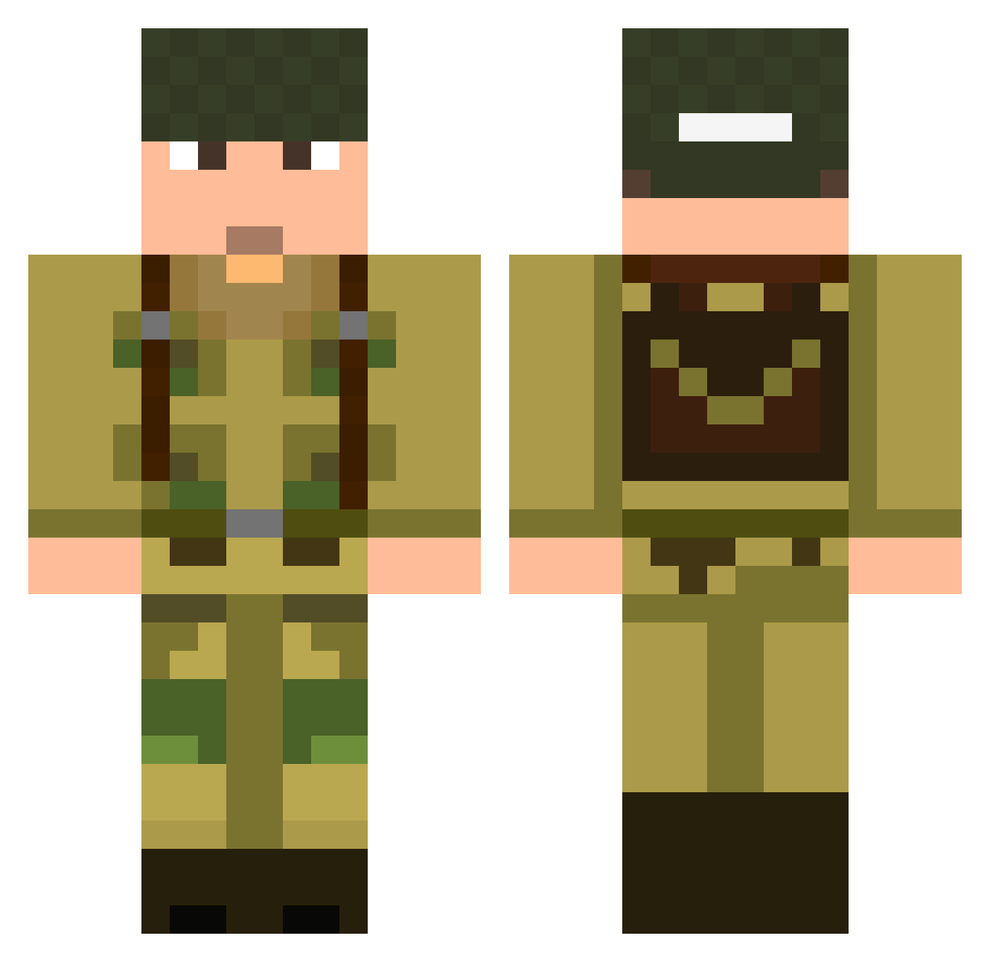 l_subzero_l Minecraft skin, front and back view