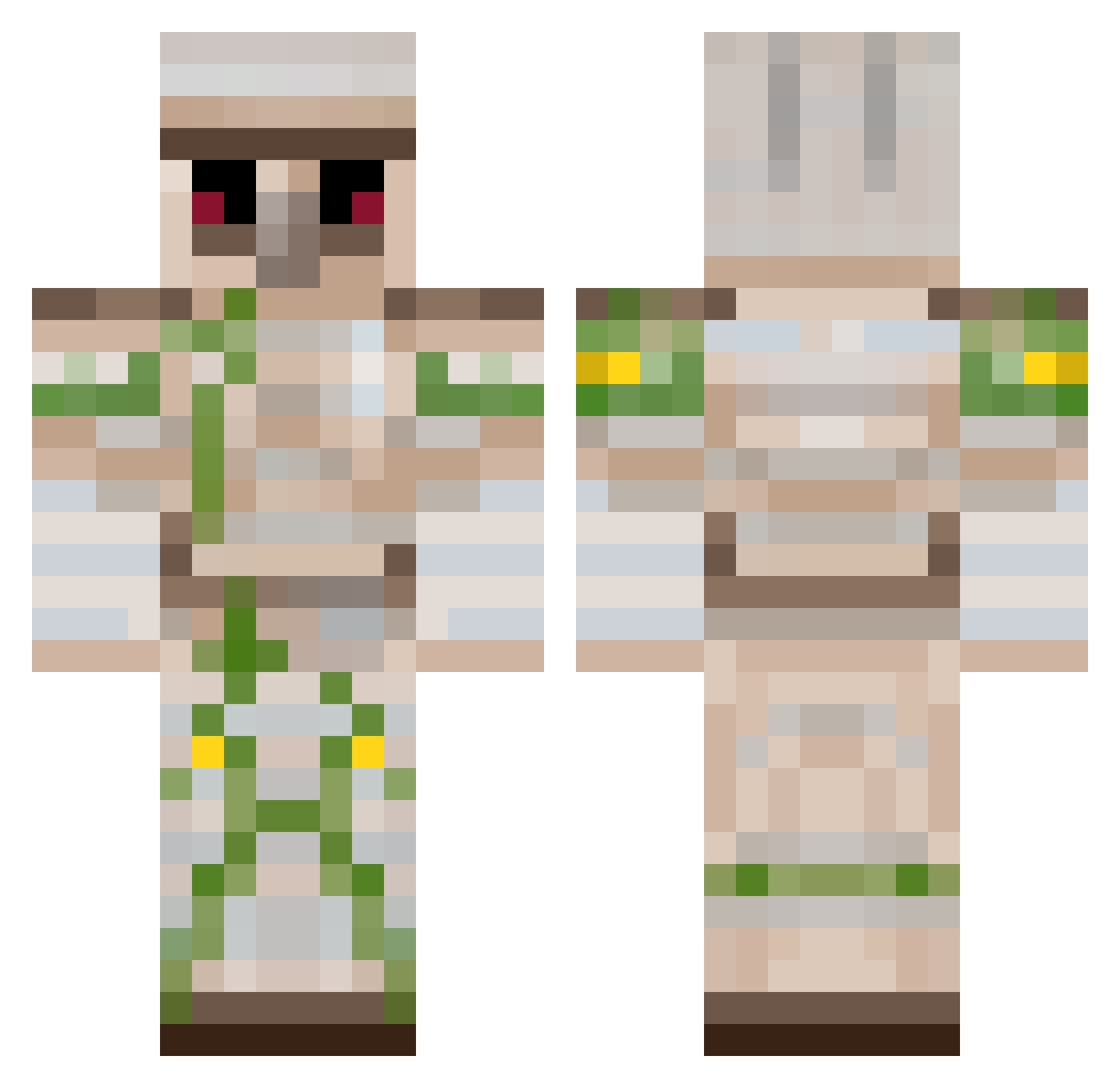 StormedFlyer760 Minecraft skin, front and back view