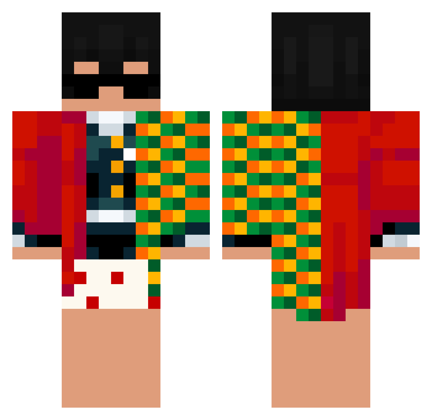 Doover_ Minecraft skin, front and back view