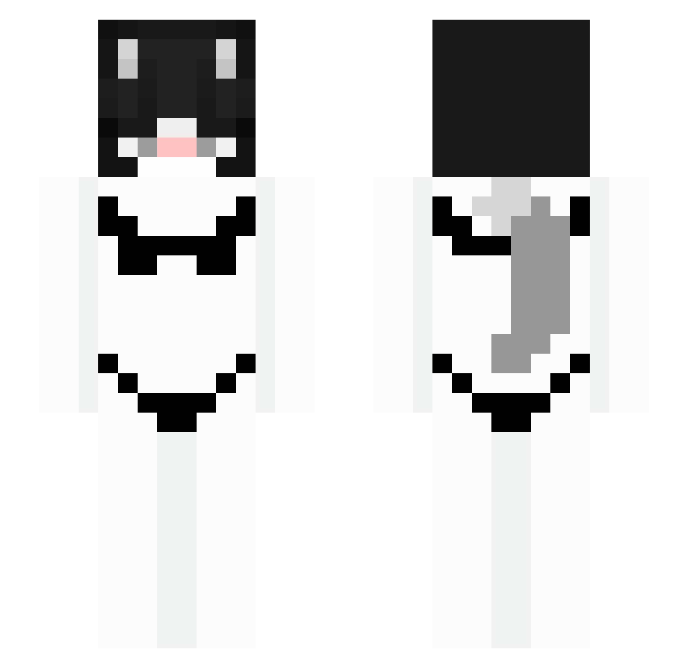 Bagnio_Man Minecraft skin, front and back view