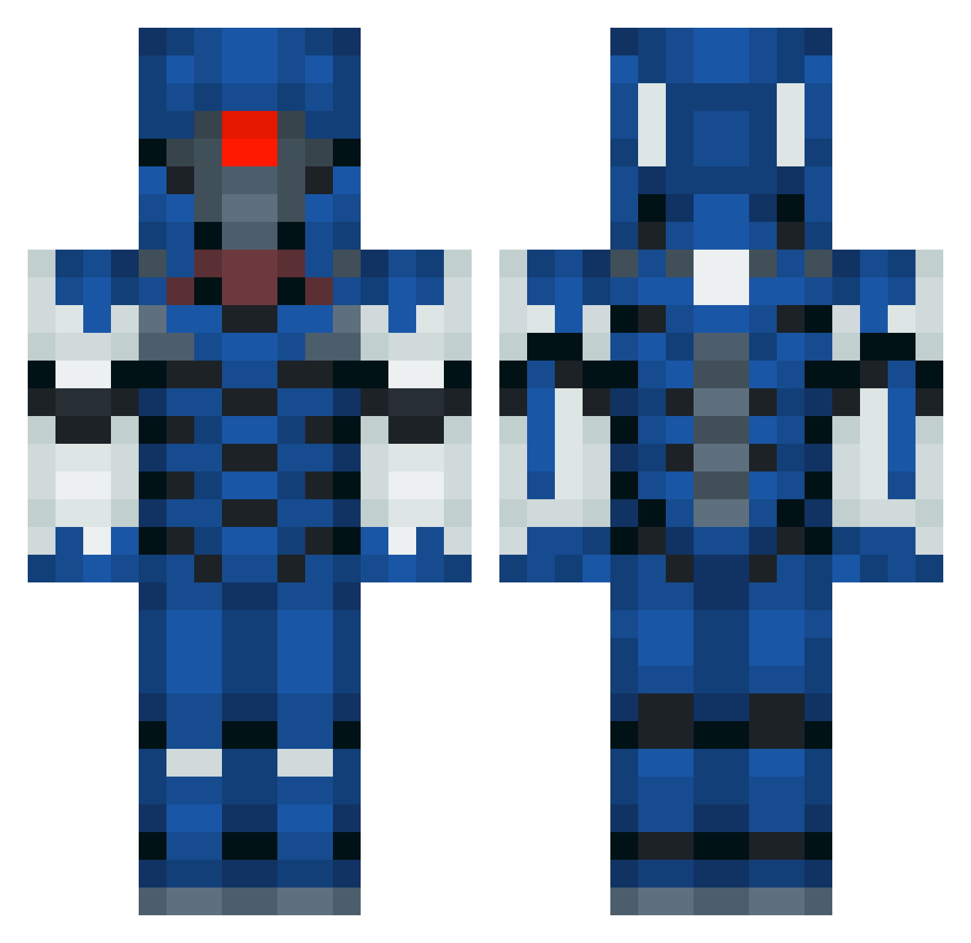 Coolman2333 Minecraft skin, front and back view