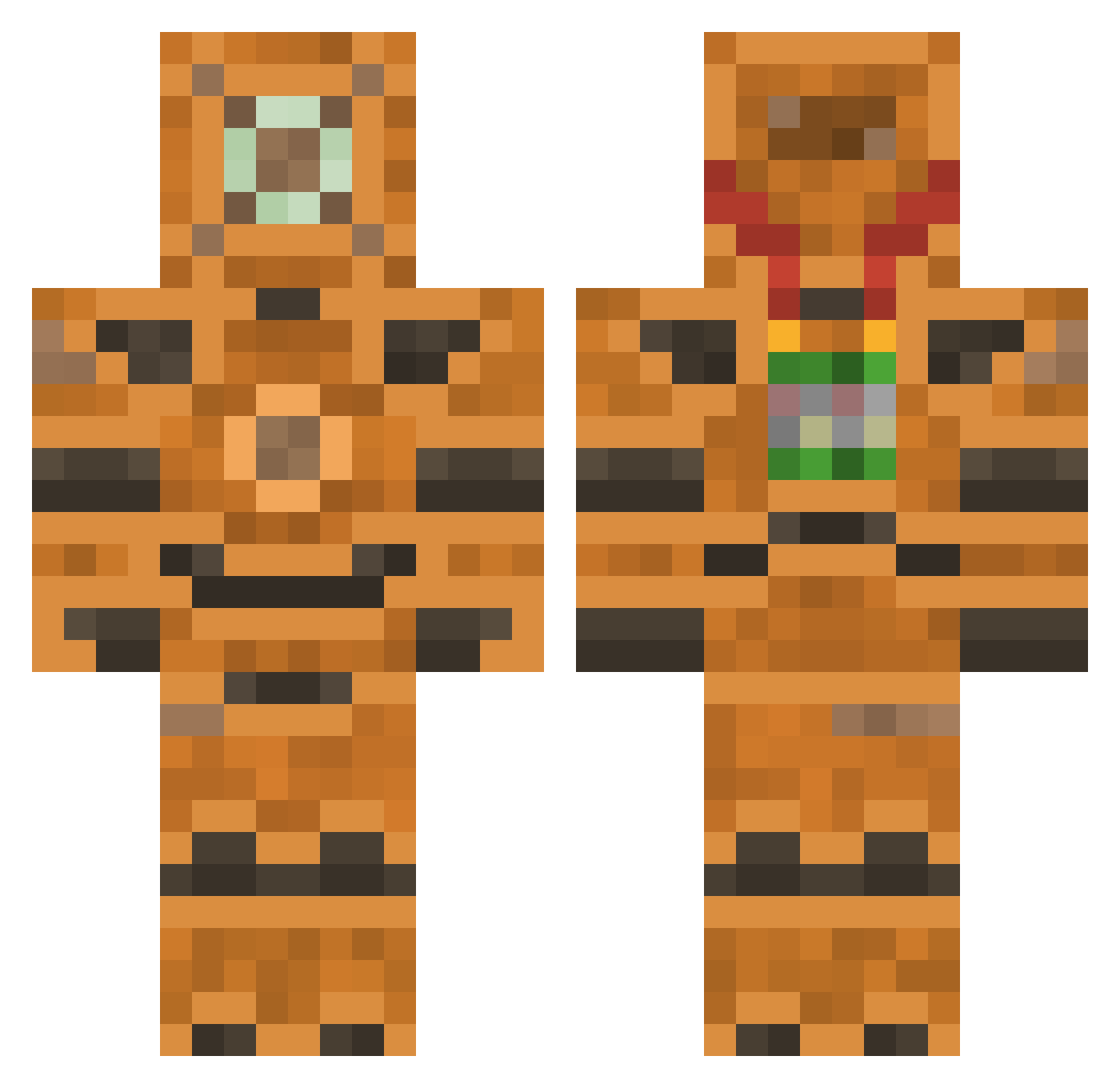 REBELSPY101 Minecraft skin, front and back view