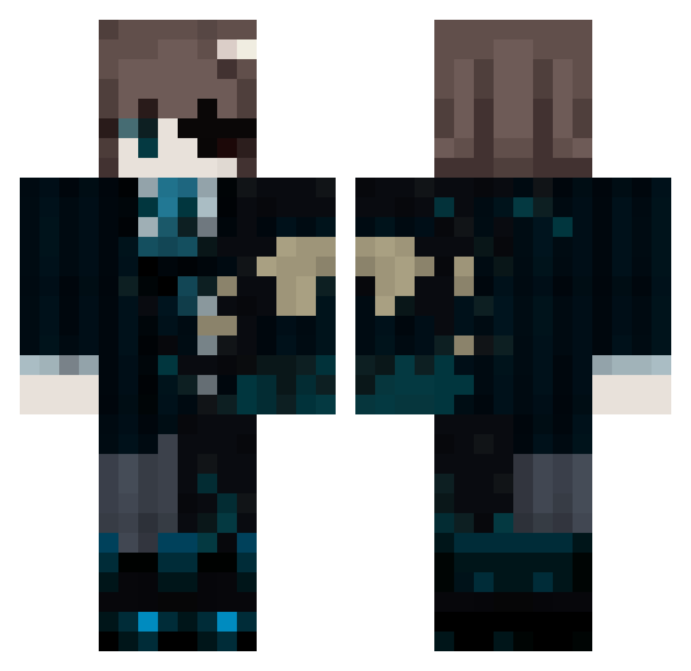Active_Legend Minecraft skin, front and back view