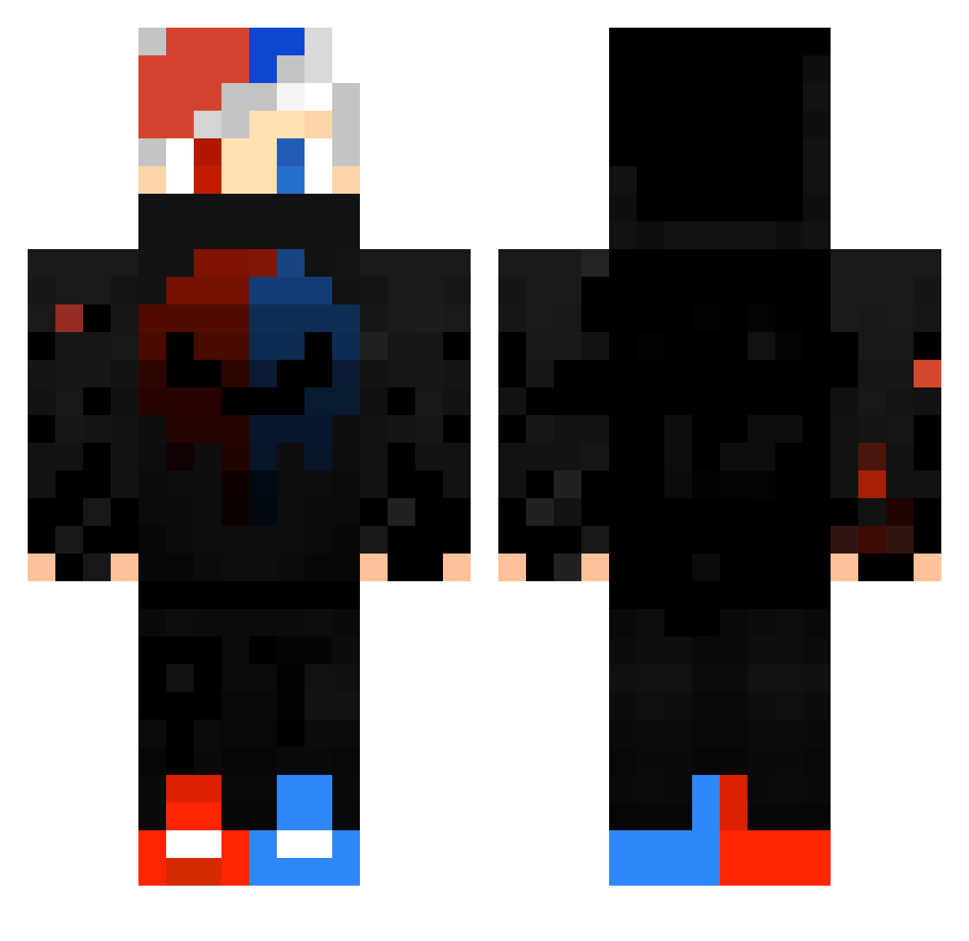ADAstar00 Minecraft skin, front and back view