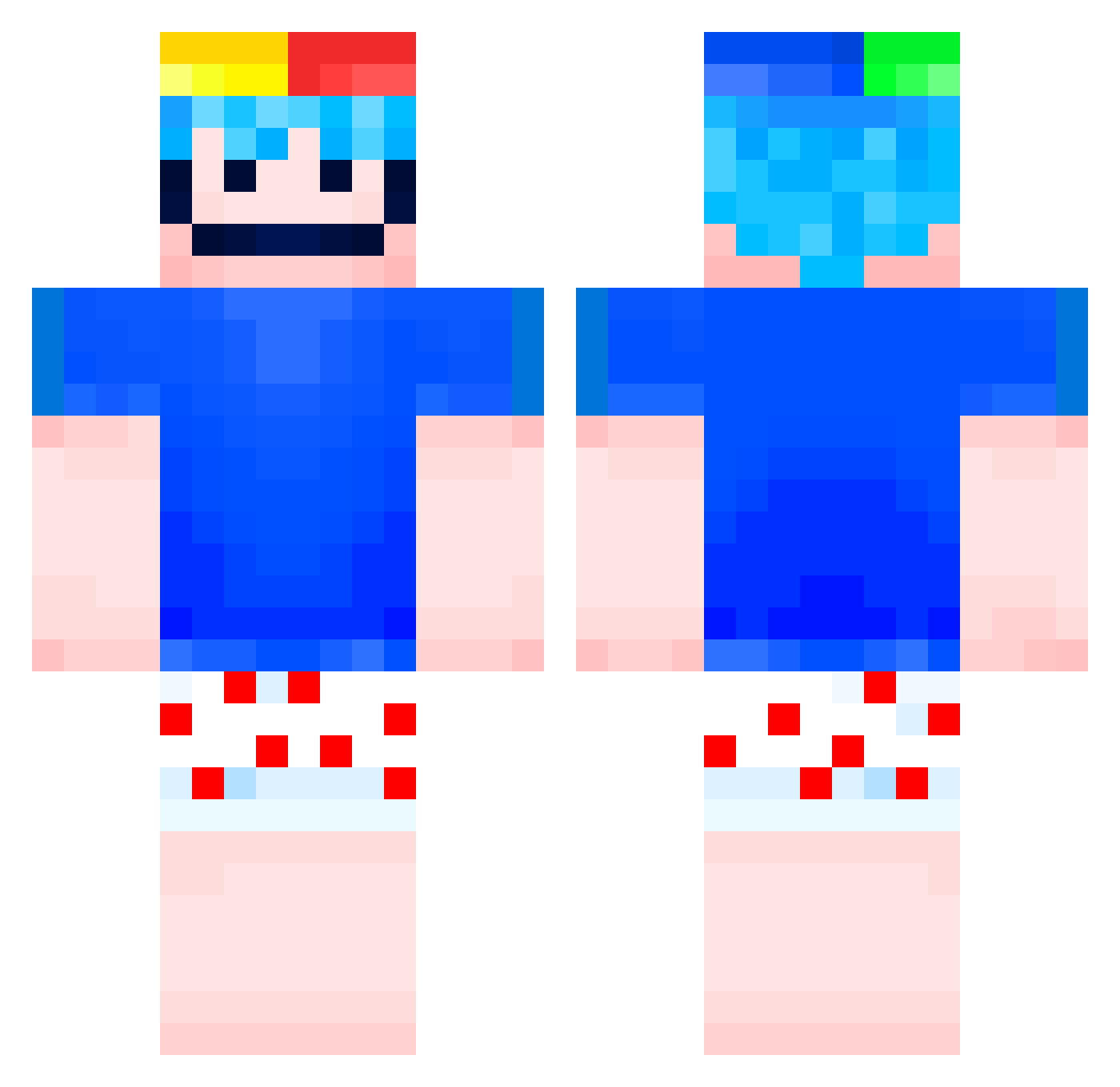 zRONIN_ Minecraft skin, front and back view