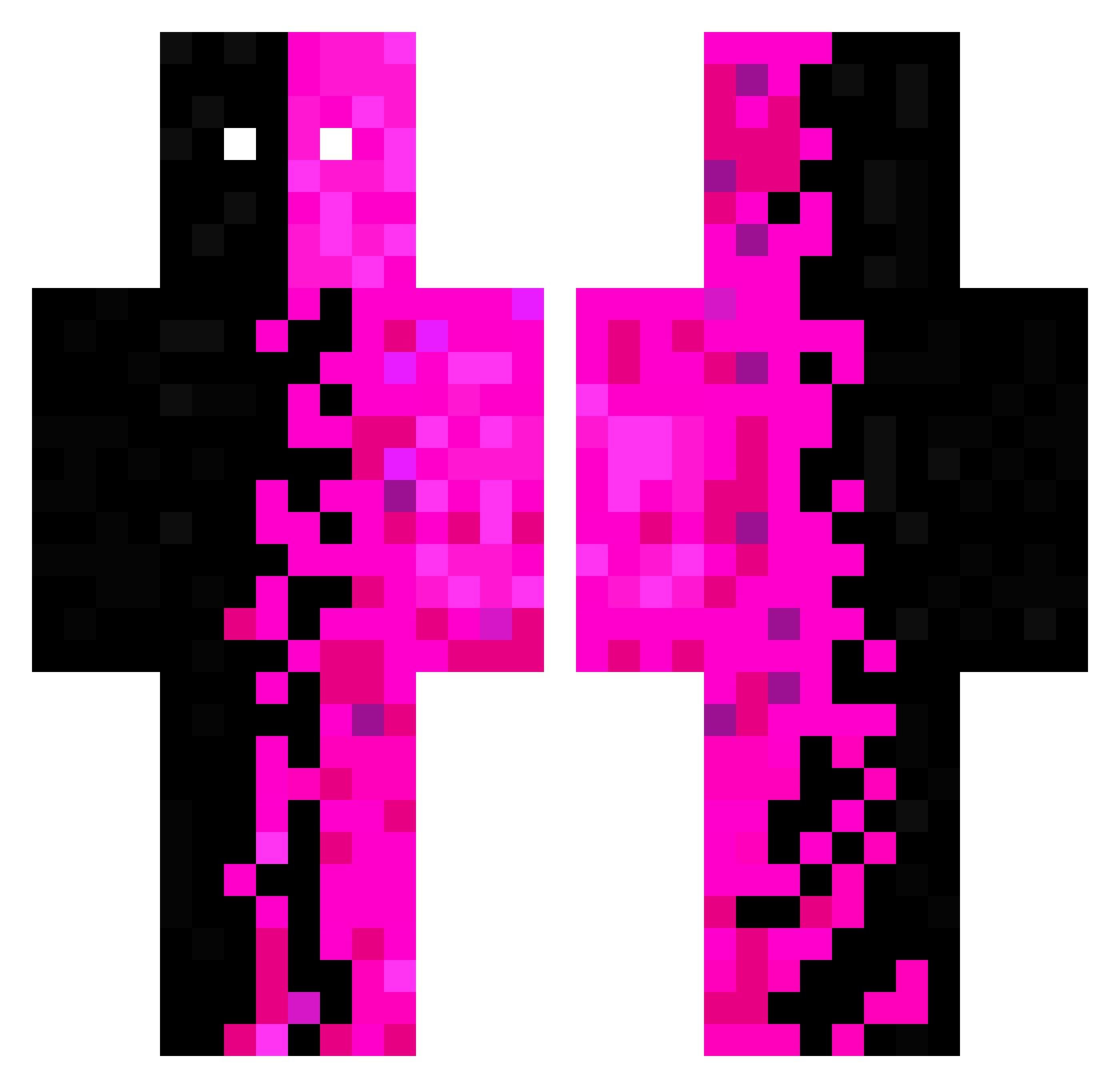 Leroy9186 Minecraft skin, front and back view