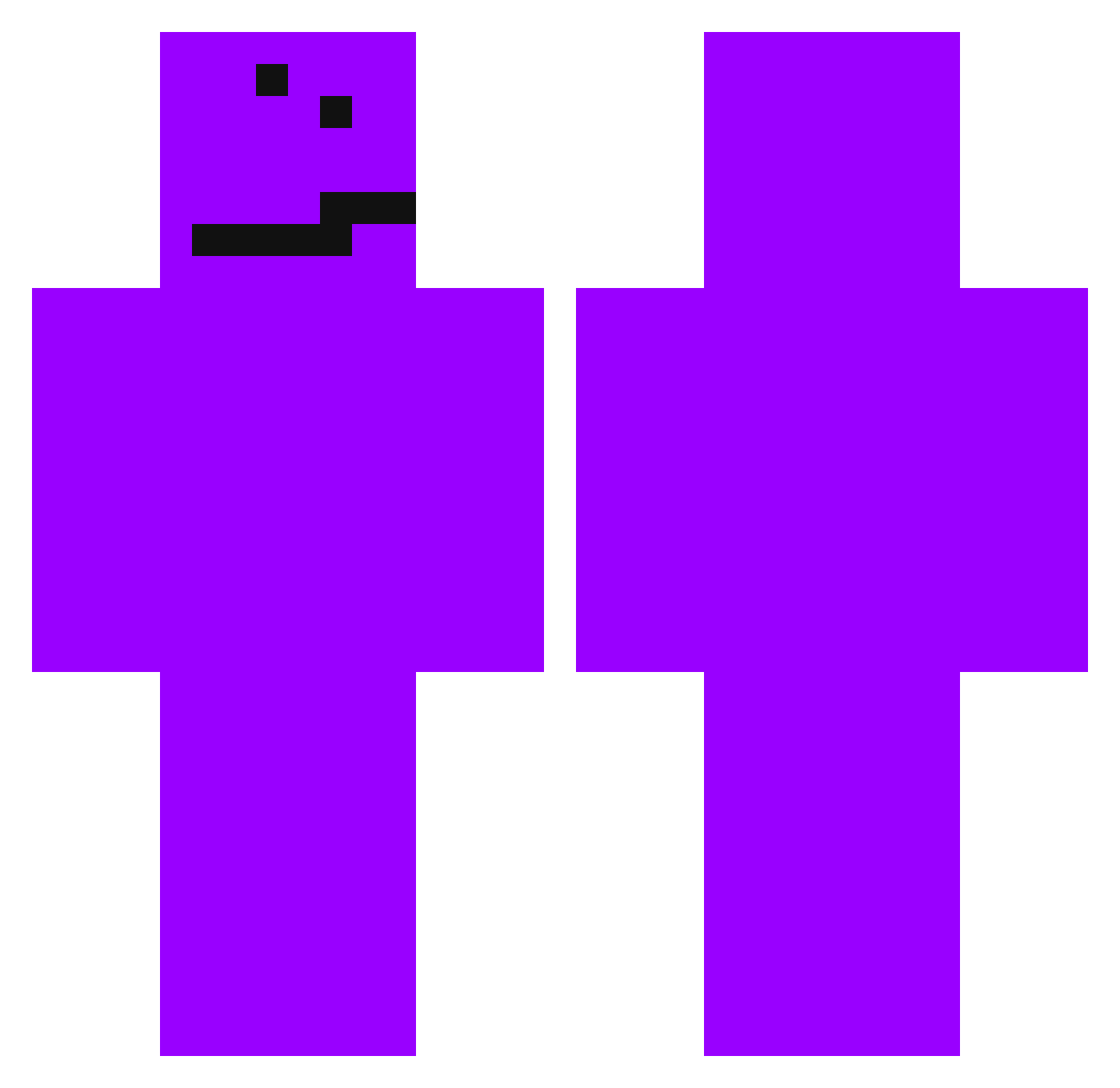 unscout_ Minecraft skin, front and back view