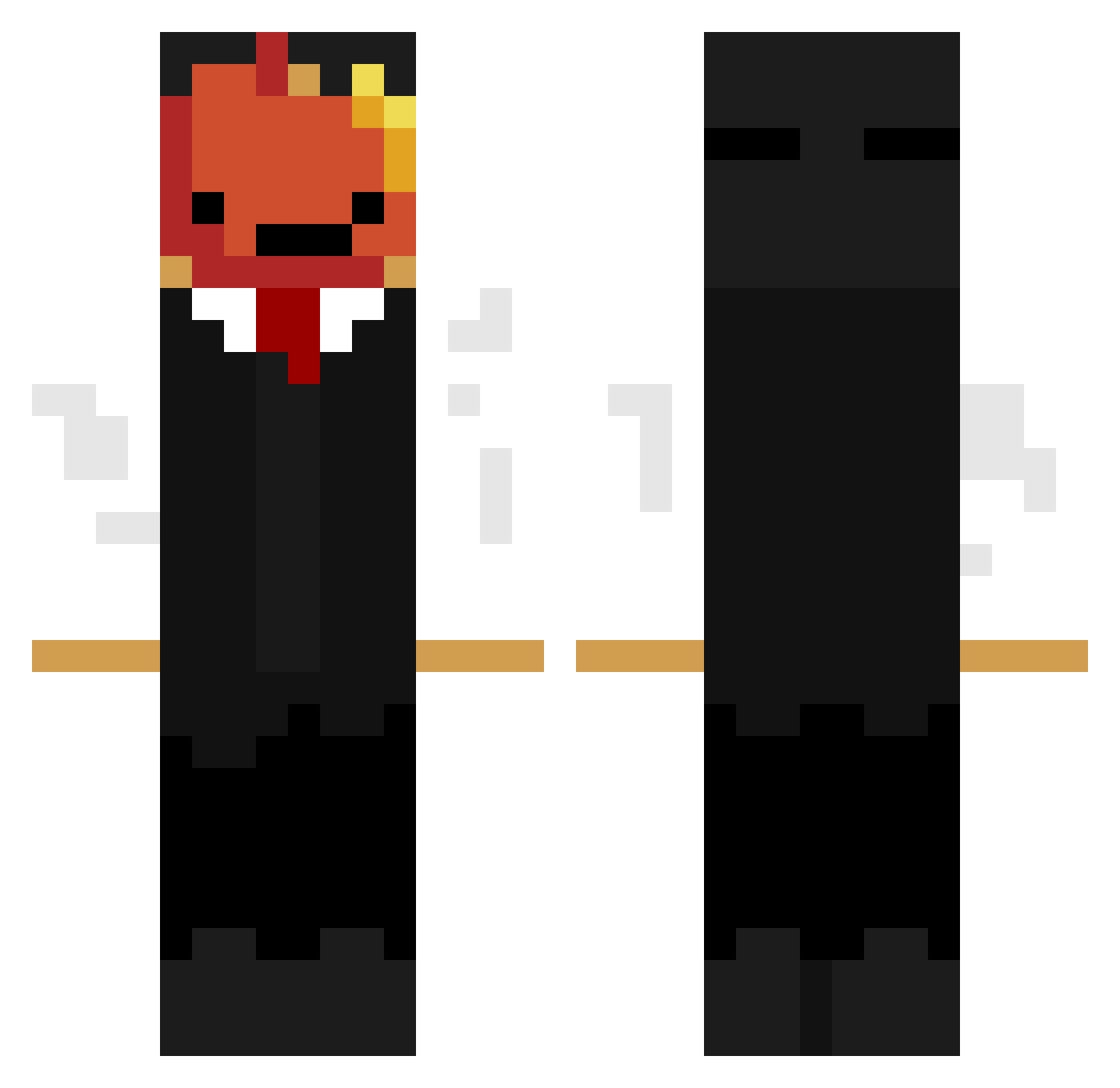 bernardope Minecraft skin, front and back view