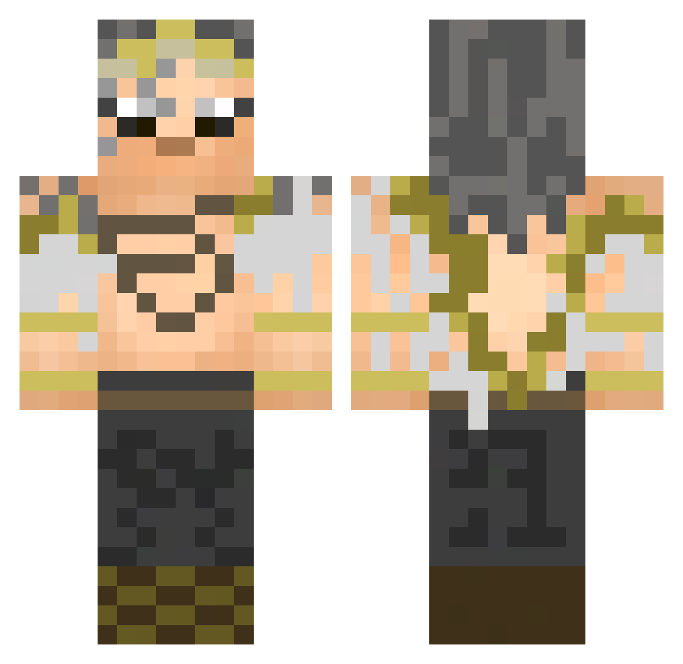 __unholy__ Minecraft skin, front and back view