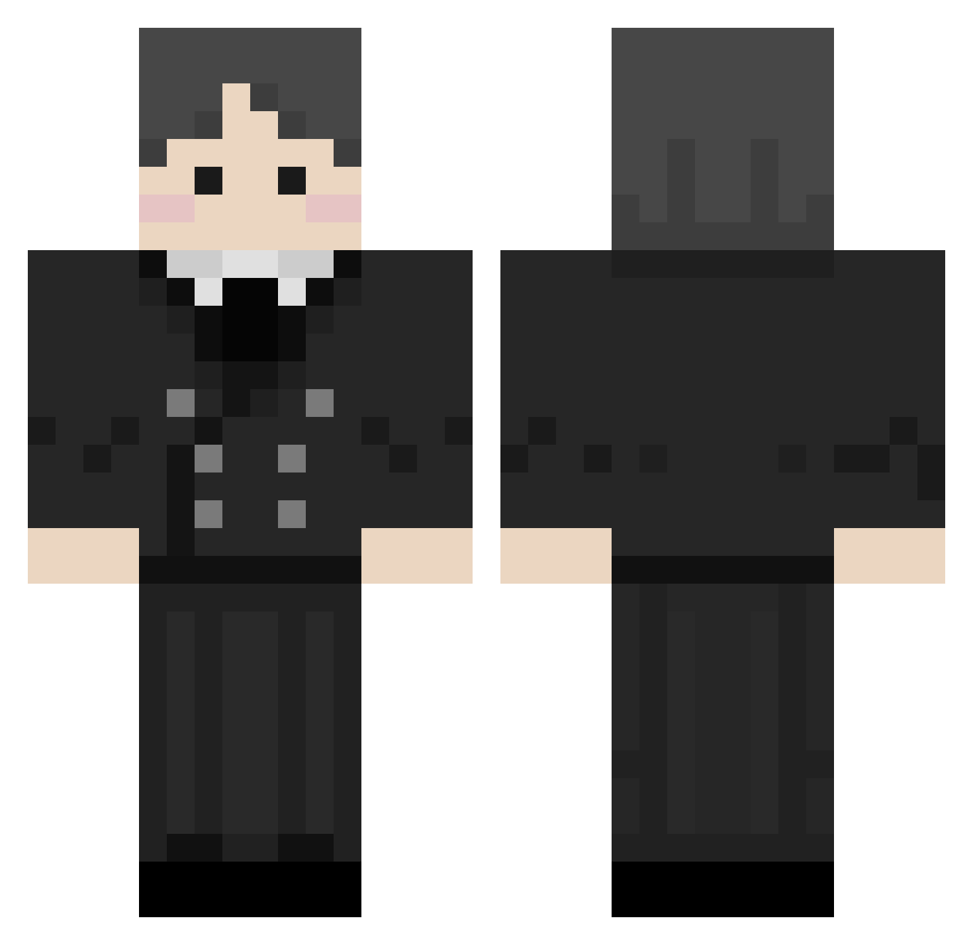 OCTANE301 Minecraft skin, front and back view