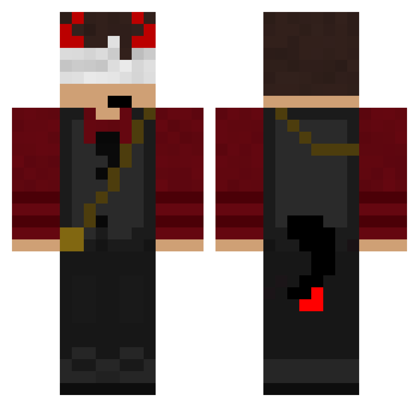 Antoni7067 Minecraft skin, front and back view