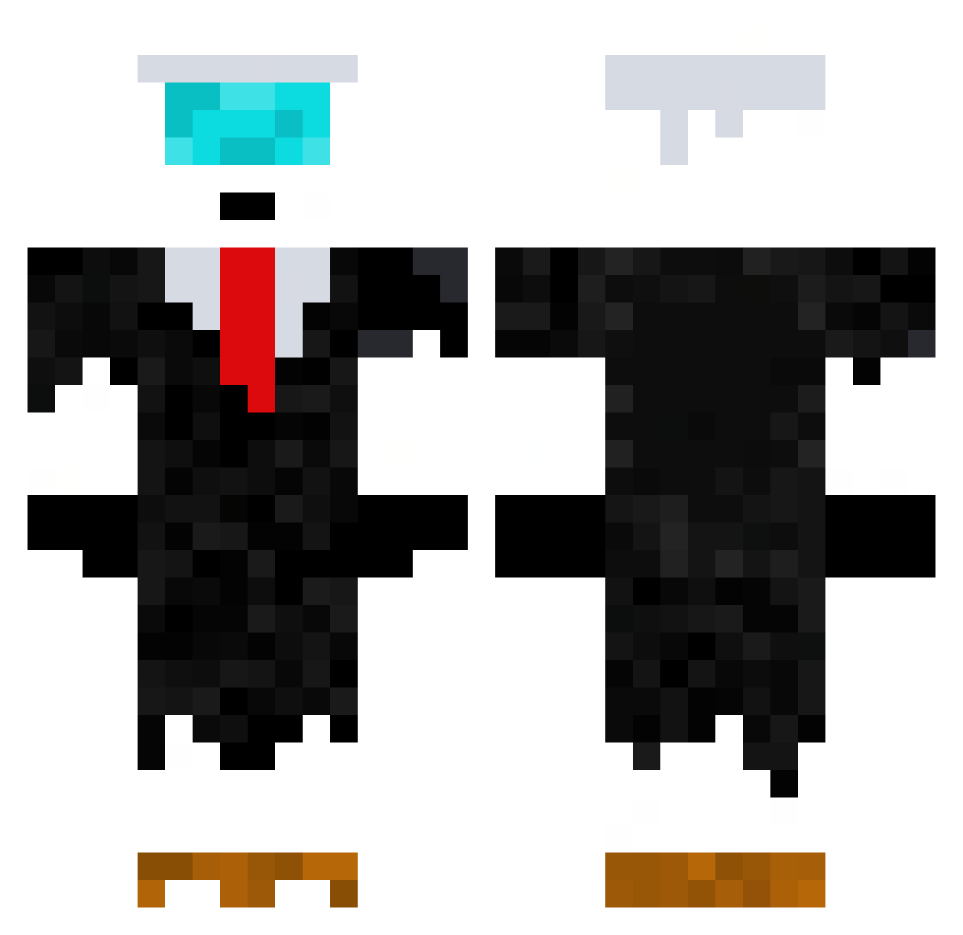 Z3t_sa Minecraft skin, front and back view