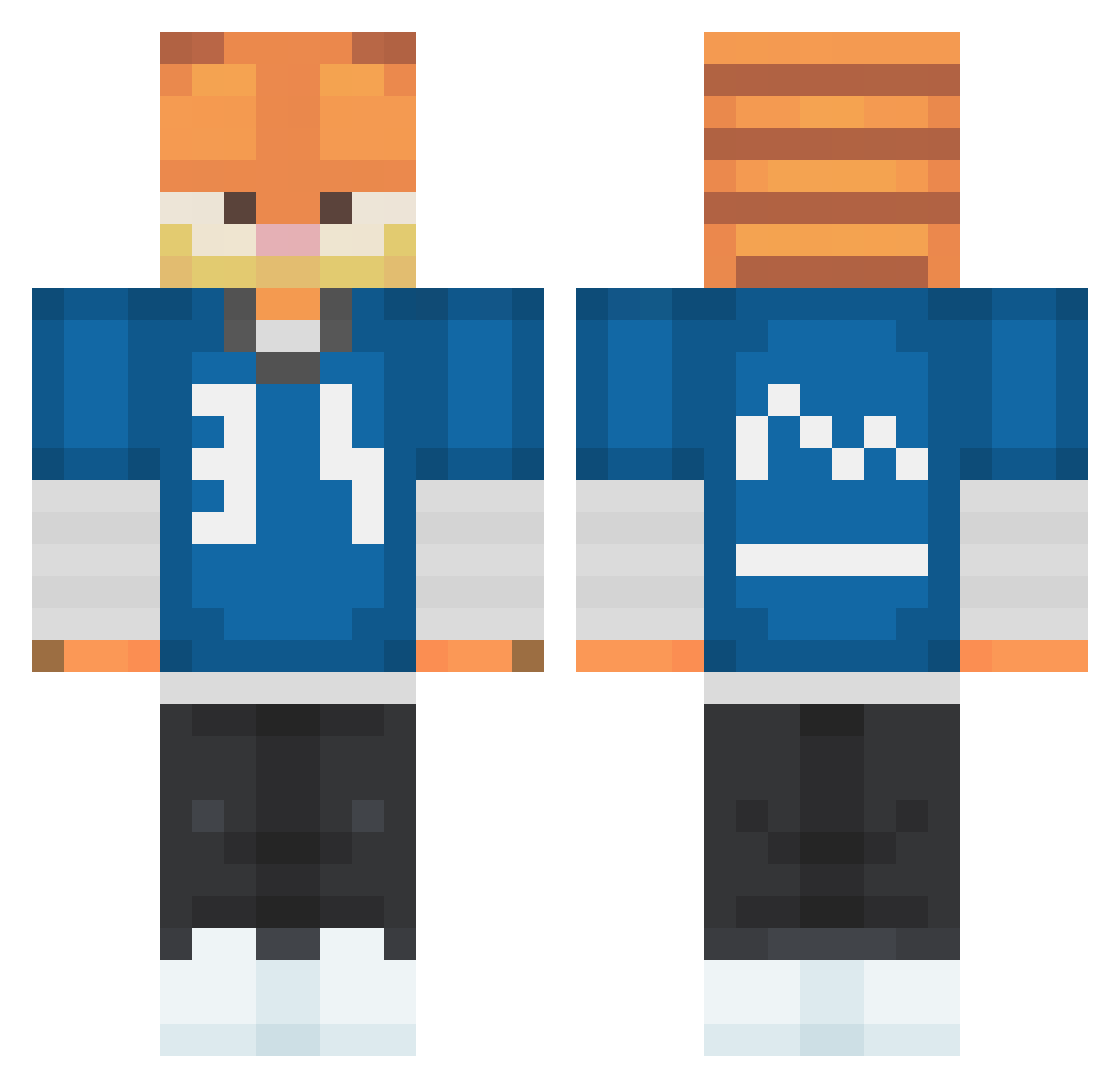 jonasrguezz Minecraft skin, front and back view