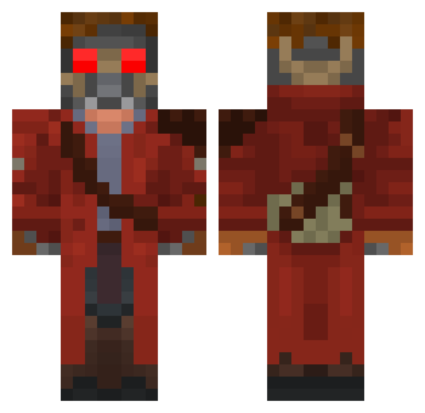 Mr_Gurgur Minecraft skin, front and back view
