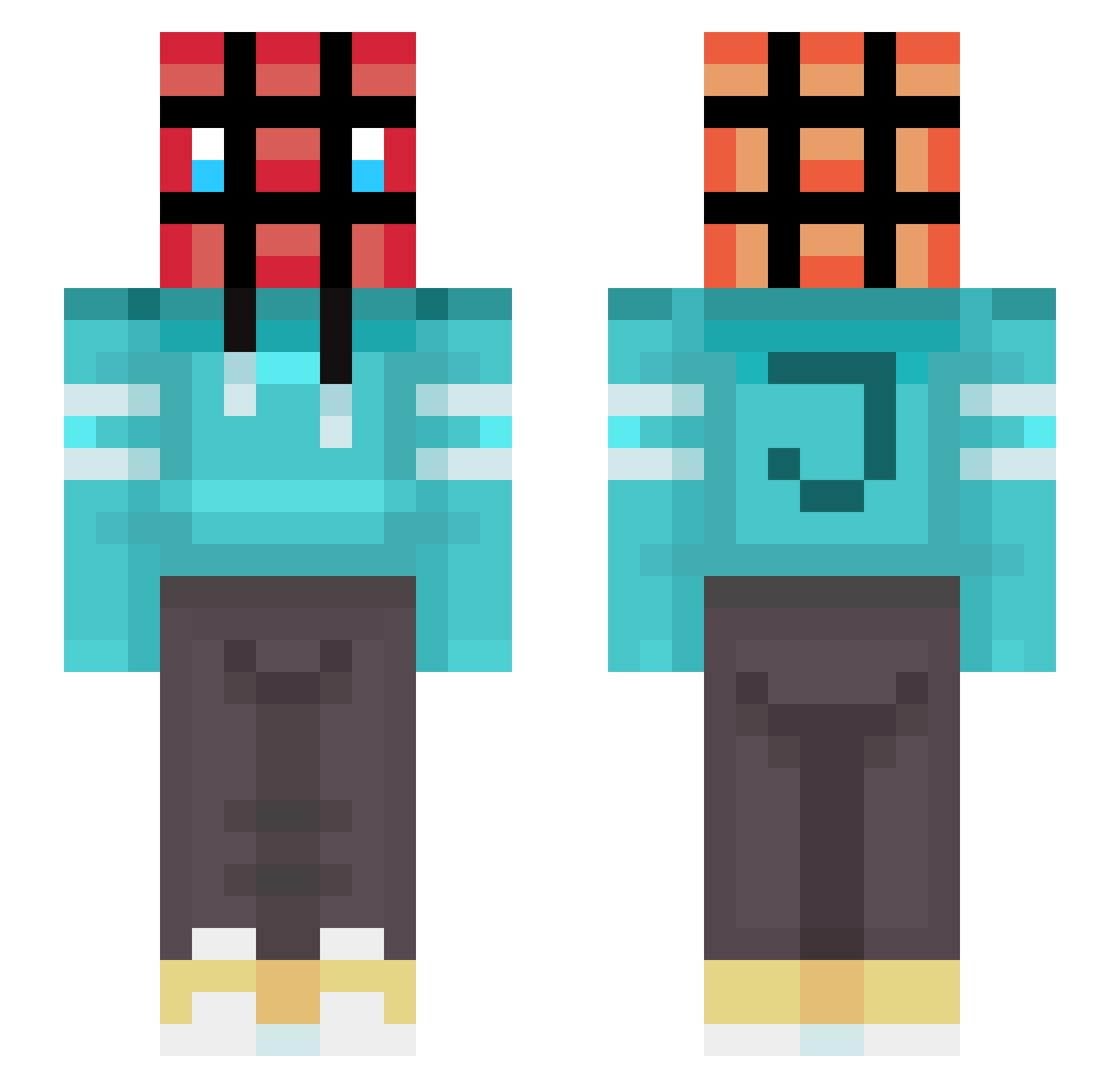 Jeebo_ Minecraft skin, front and back view