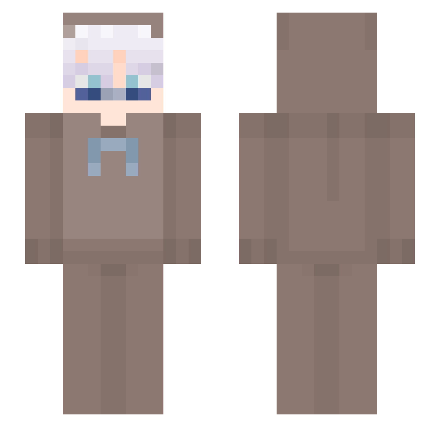 benkhan1 Minecraft skin, front and back view