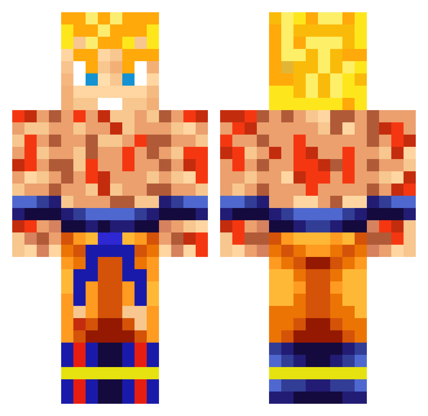crafteogamer Minecraft skin, front and back view