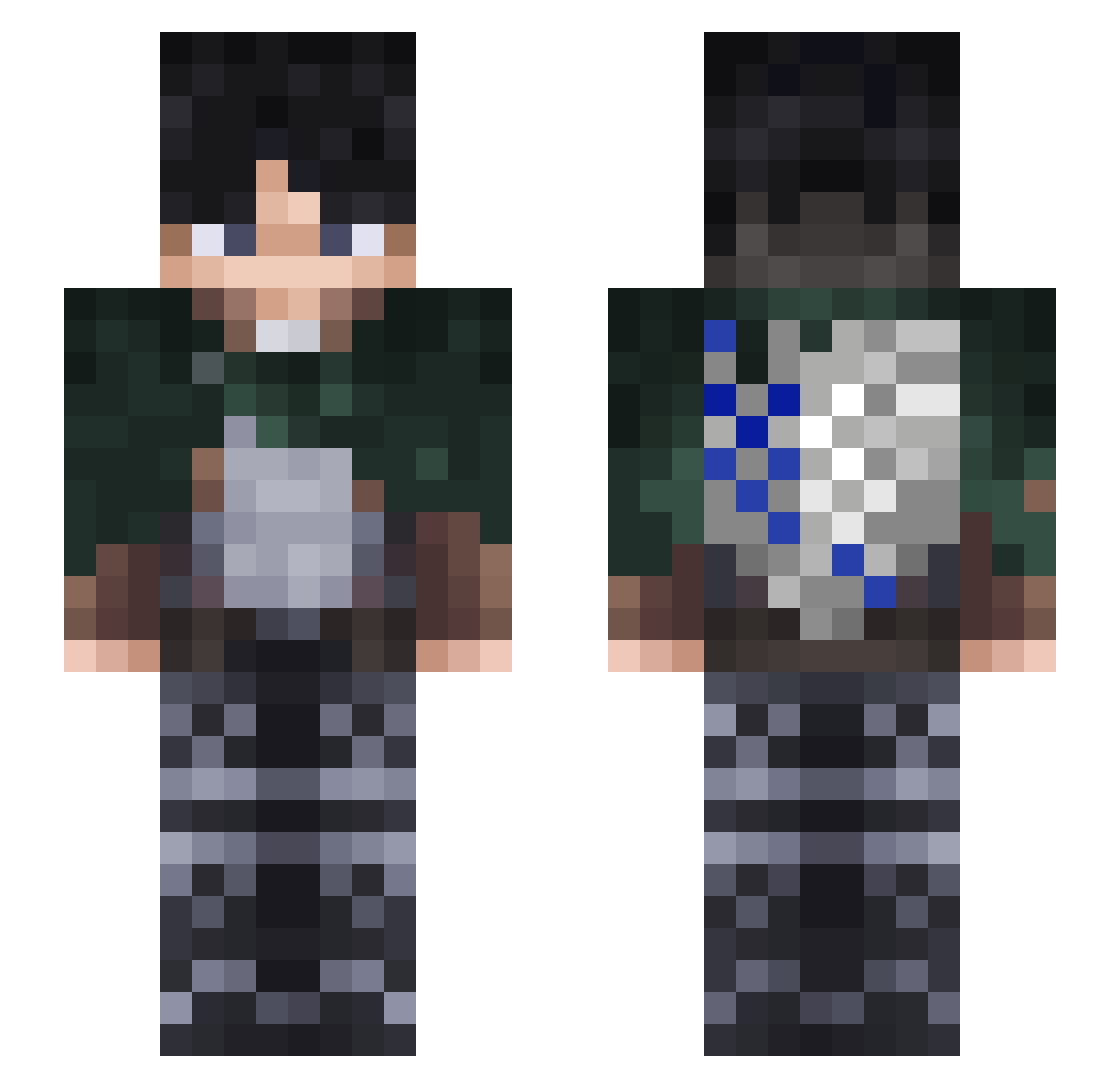 L4V1_ Minecraft skin, front and back view