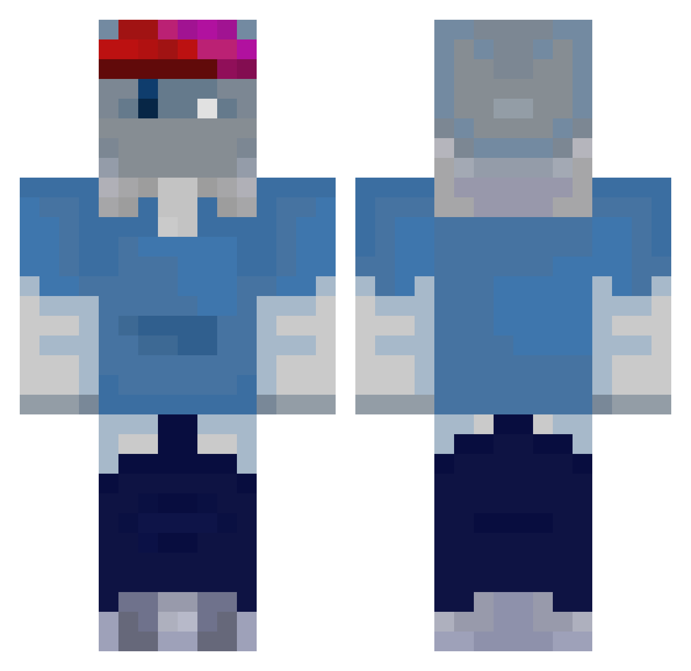 IVY4562 Minecraft skin, front and back view