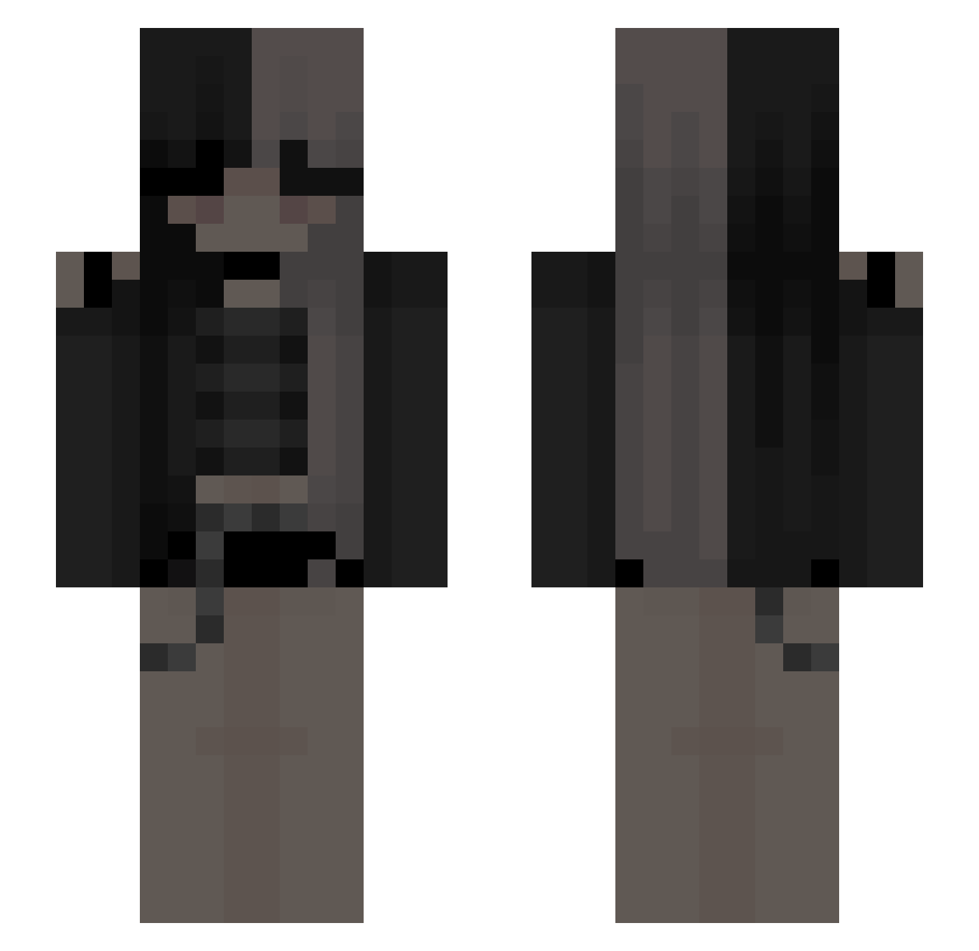 500dayzofsummer Minecraft skin, front and back view