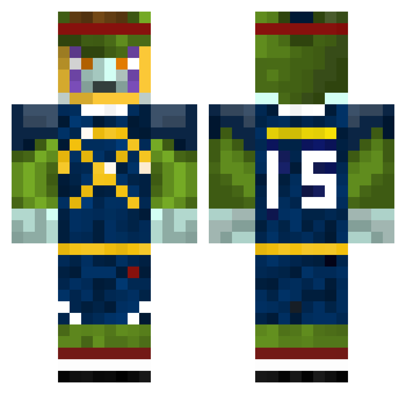 _Sagove_ Minecraft skin, front and back view
