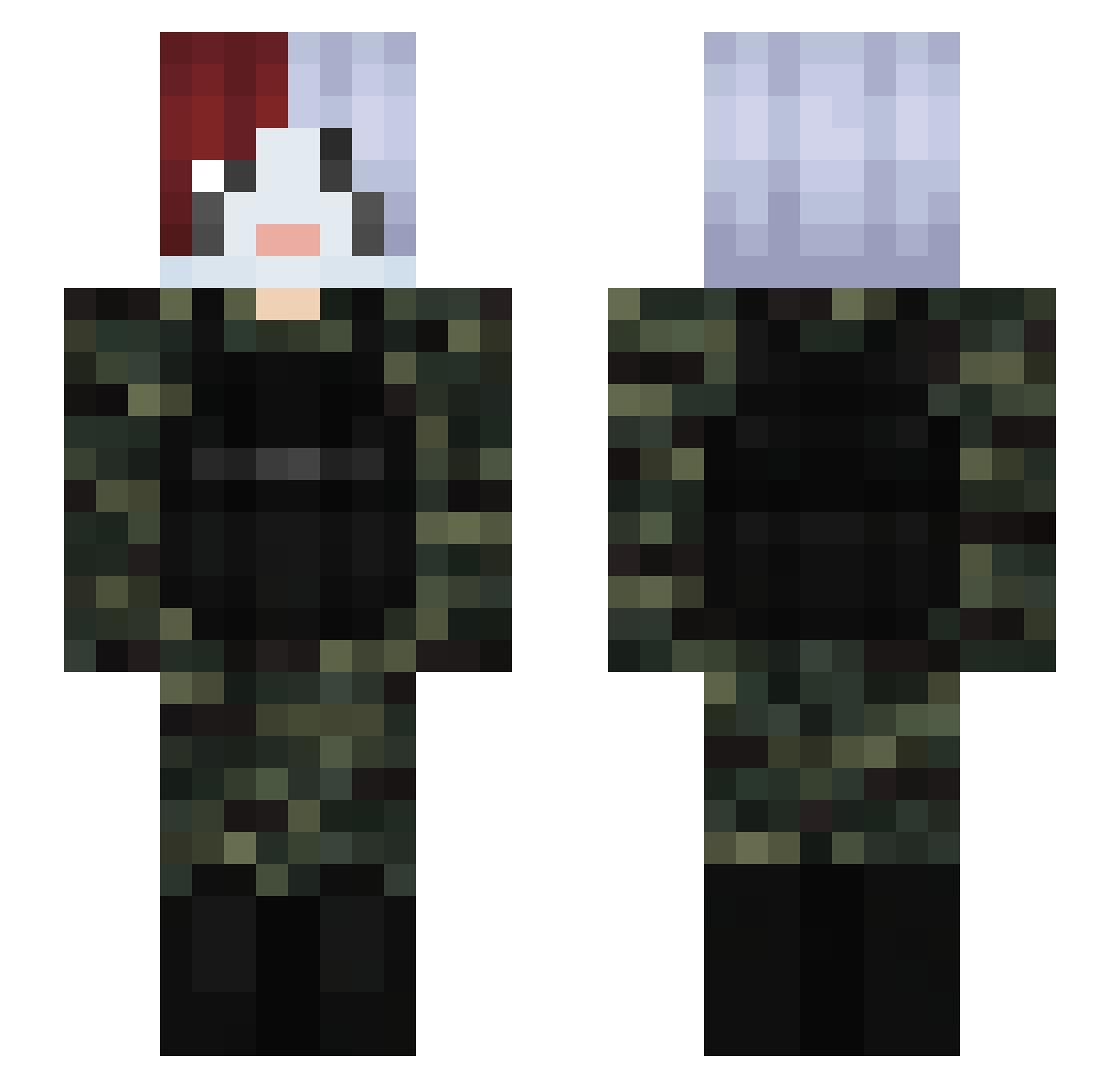 kuma_4411 Minecraft skin, front and back view