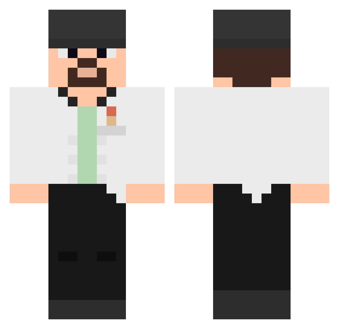thitoledoo Minecraft skin, front and back view