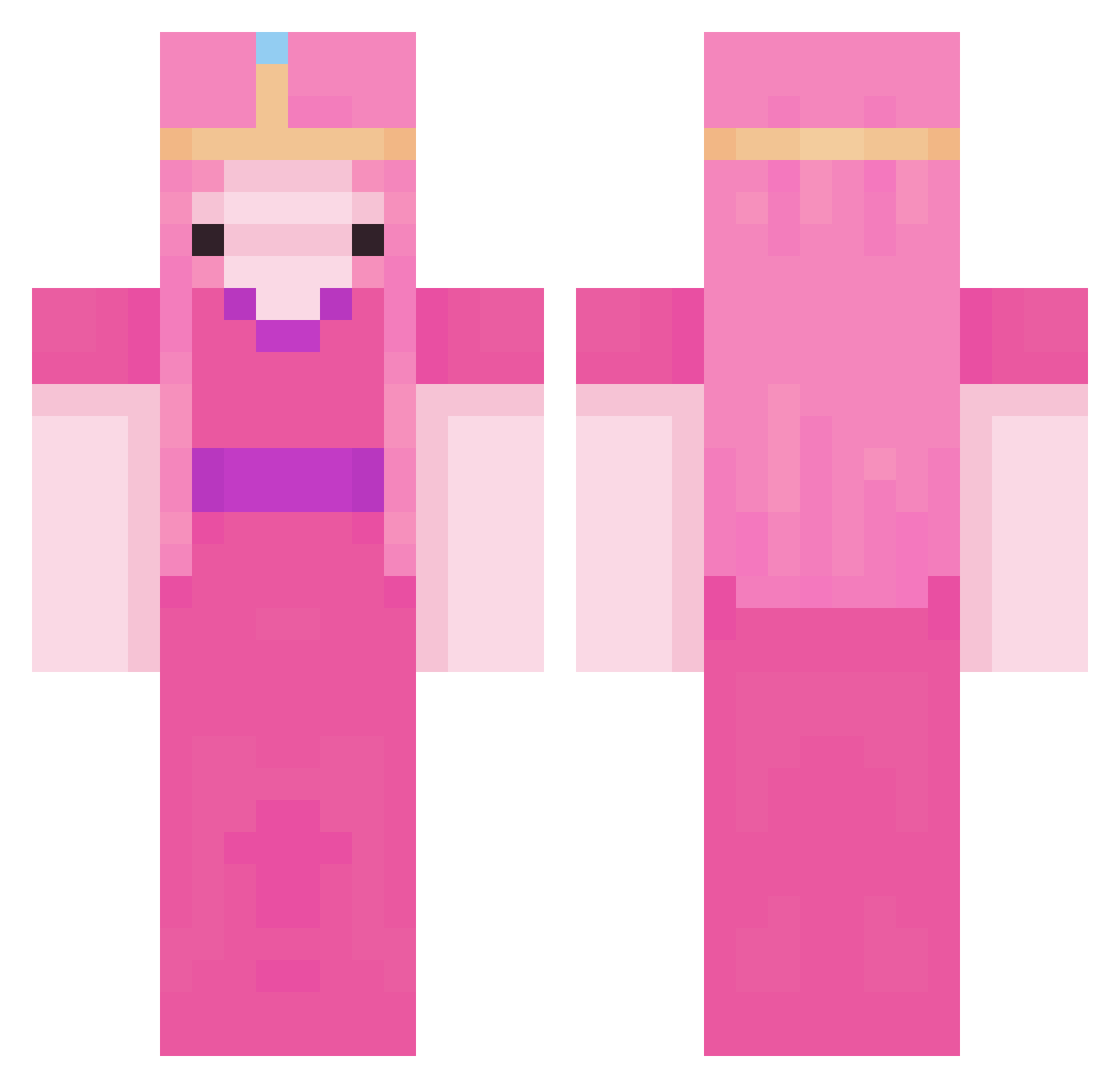 mackincheese1 Minecraft skin, front and back view
