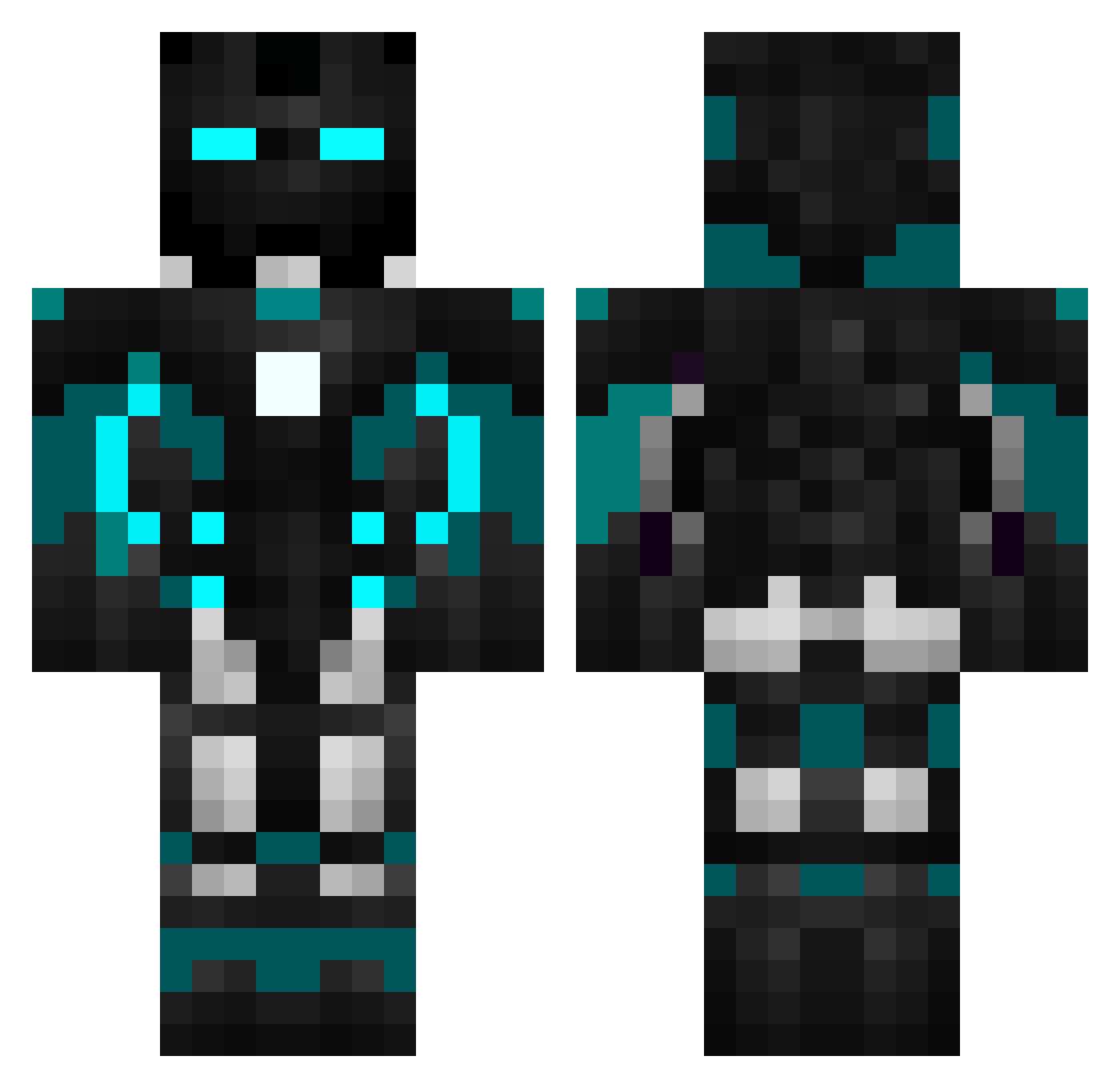 Gipsy_09 Minecraft skin, front and back view