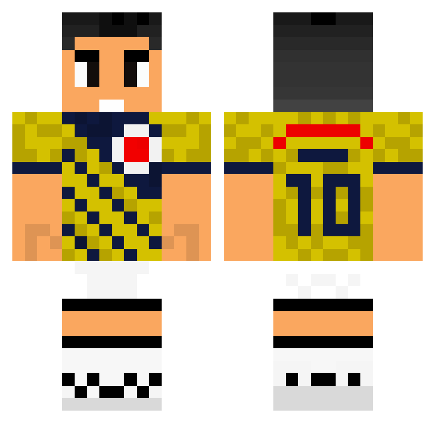 EcureuilFE Minecraft skin, front and back view