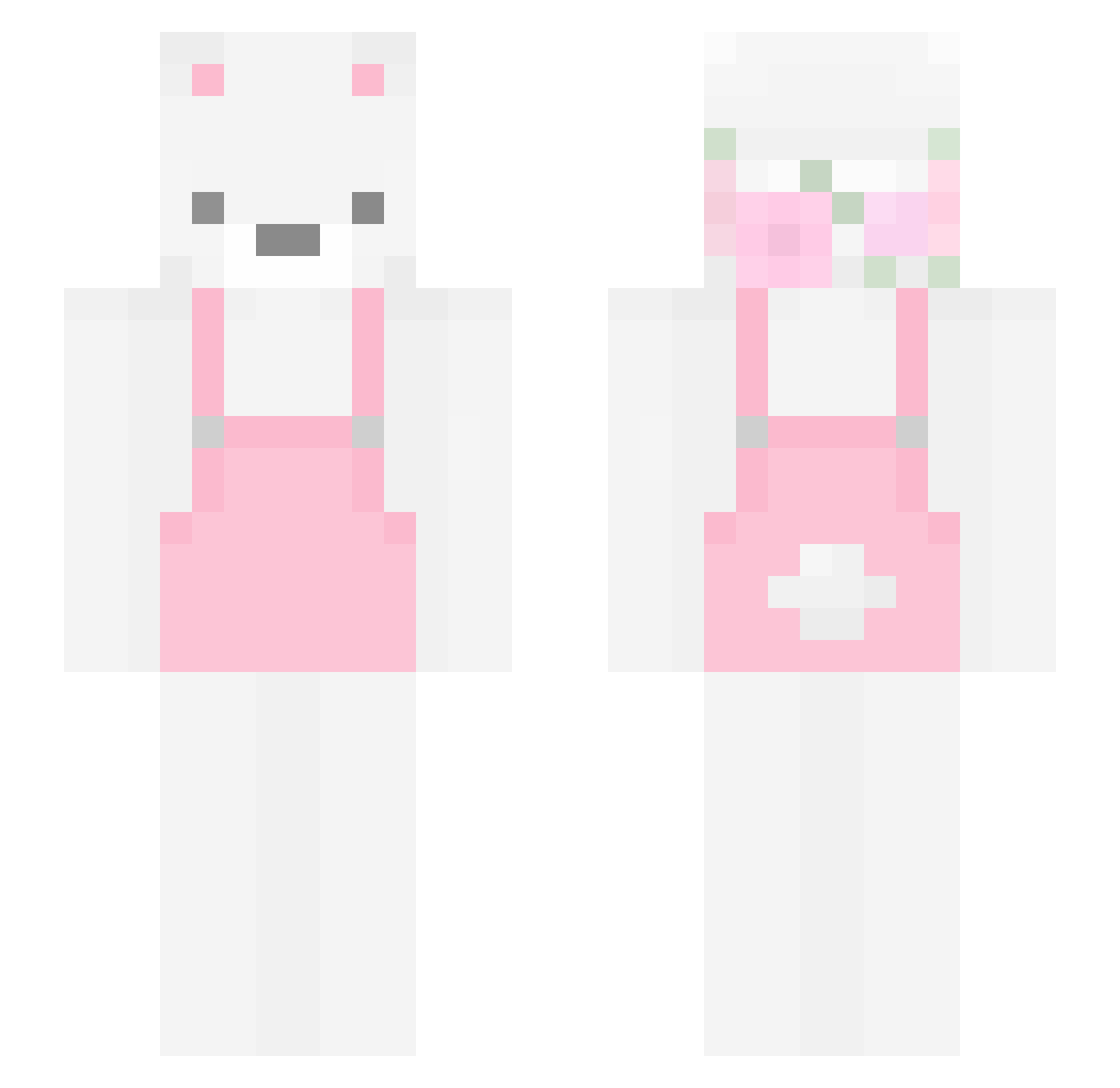 tadevsznorek Minecraft skin, front and back view
