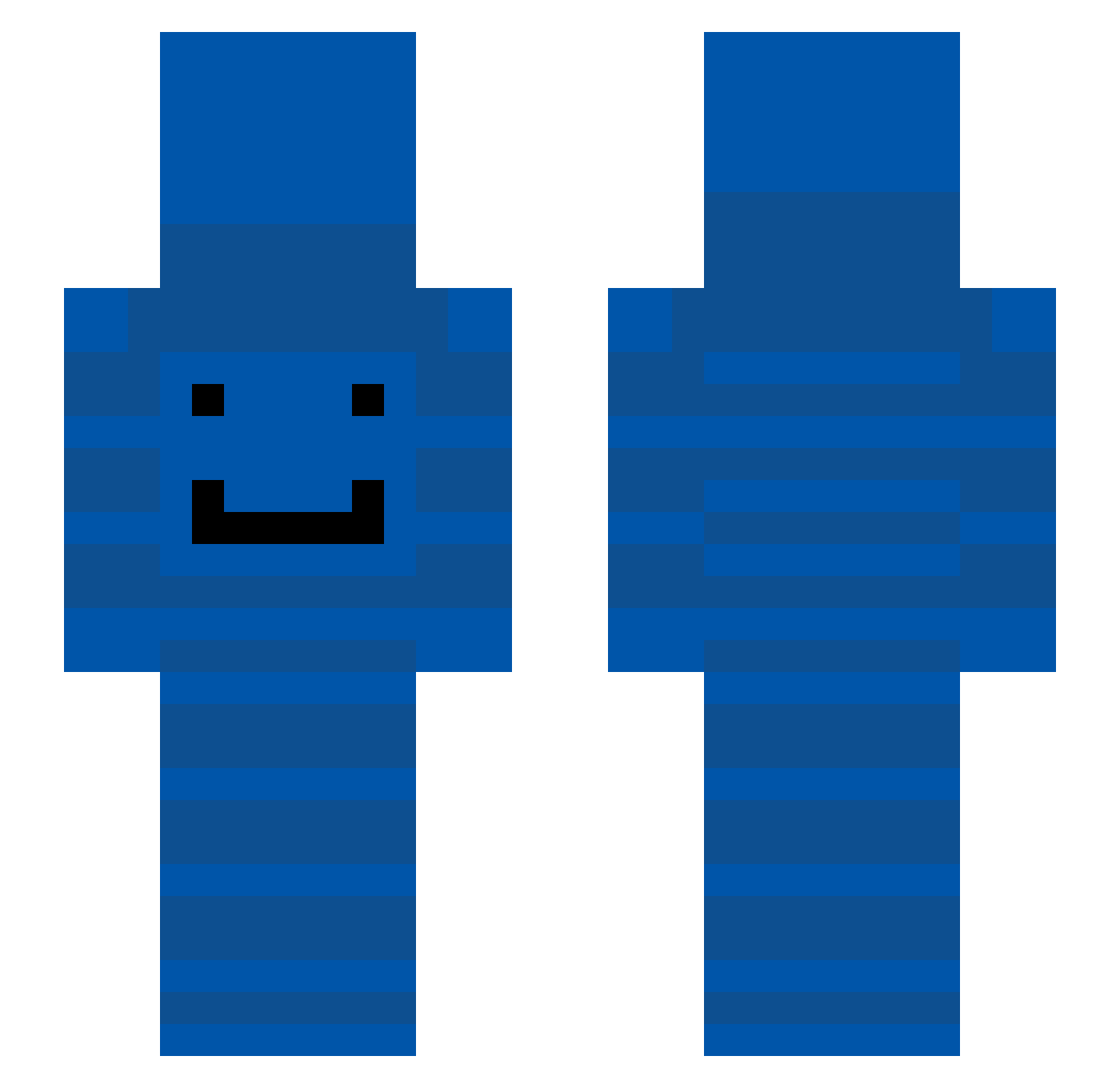 jonnithan Minecraft skin, front and back view