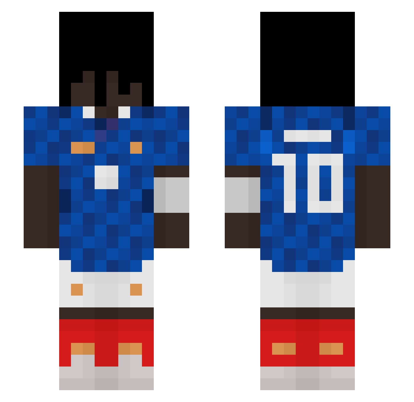 Keotzu__ Minecraft skin, front and back view