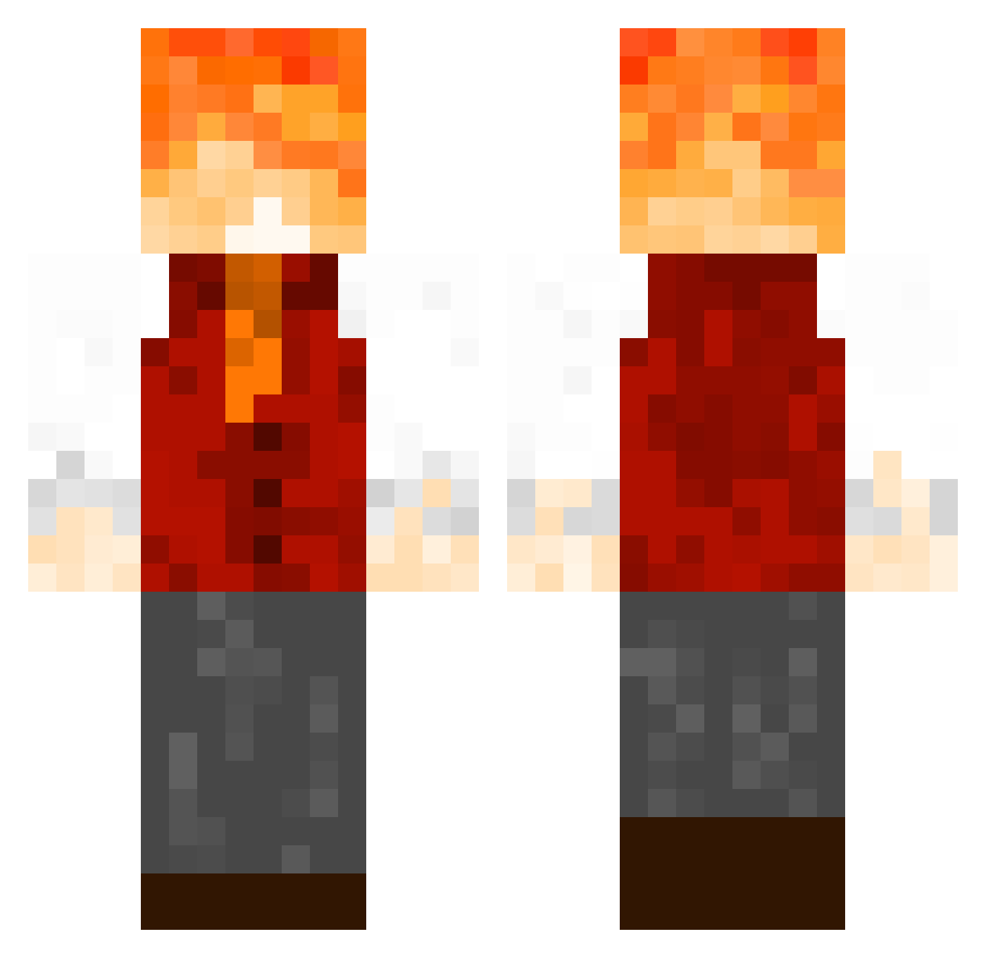 Nuka_Cola2 Minecraft skin, front and back view