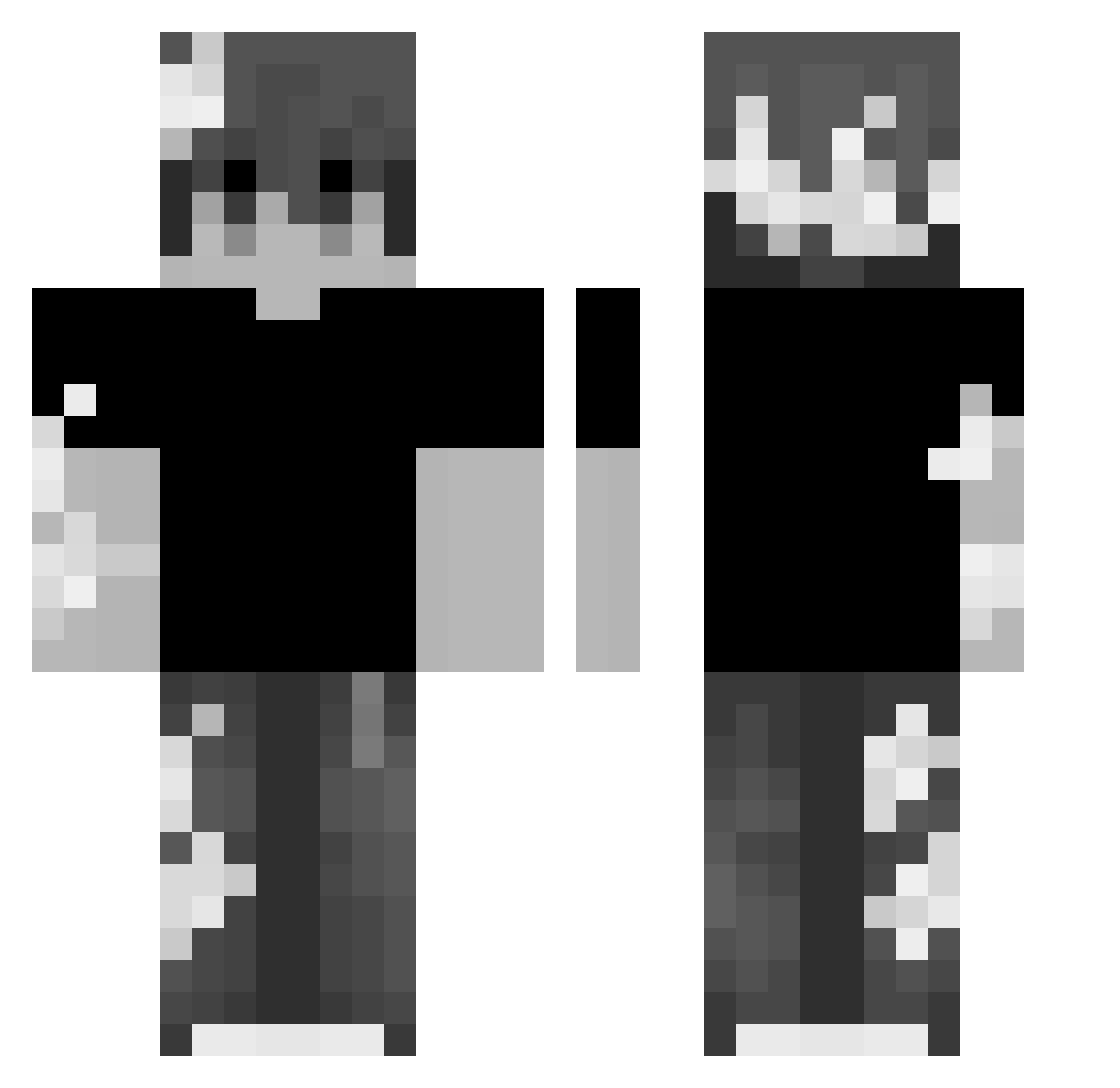 Samailsi Minecraft skin, front and back view
