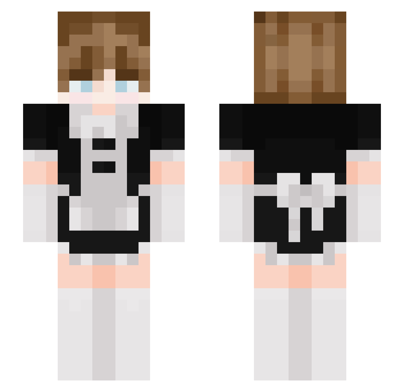 GKunski Minecraft skin, front and back view