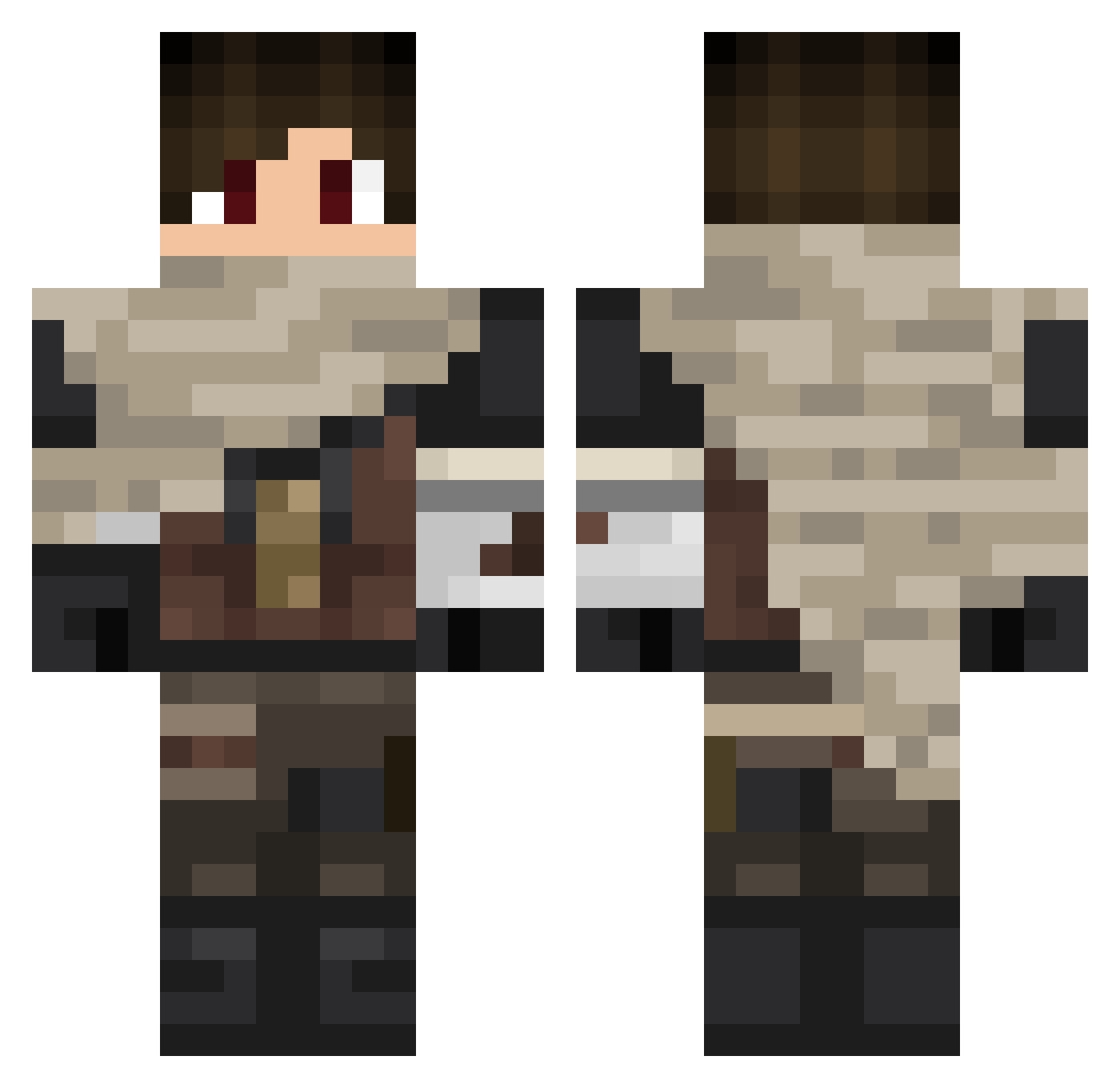 Smaggles_ Minecraft skin, front and back view