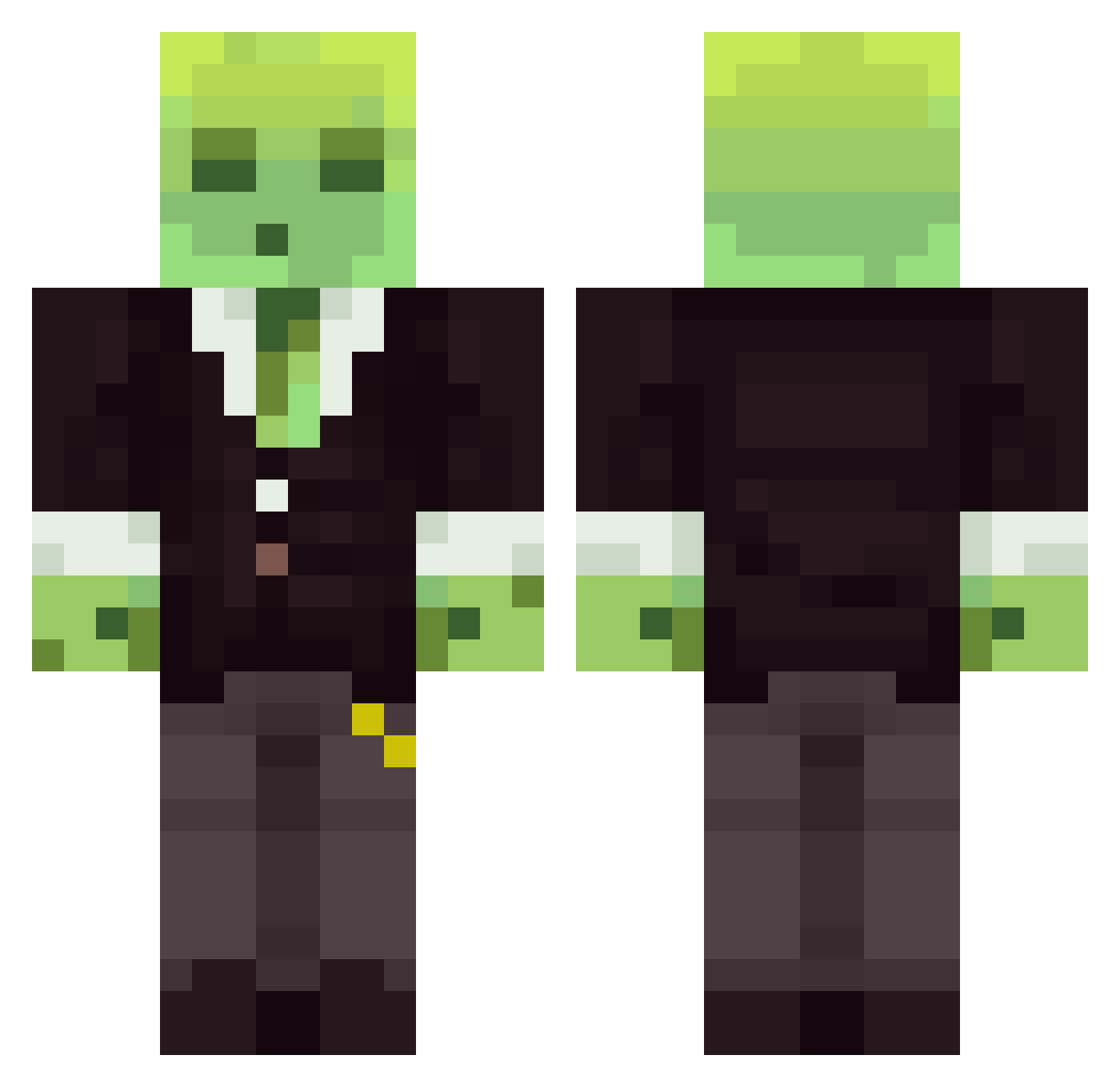 LDooff Minecraft skin, front and back view