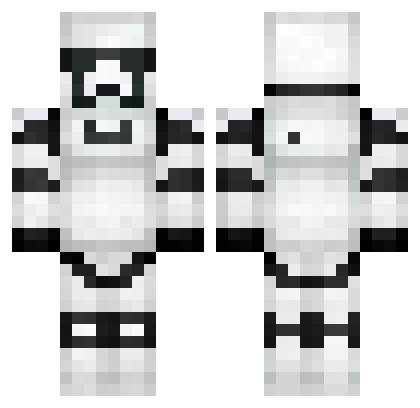 Daylilies Minecraft skin, front and back view
