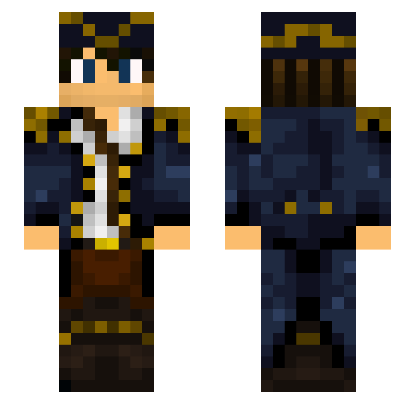 Pametoxx Minecraft skin, front and back view