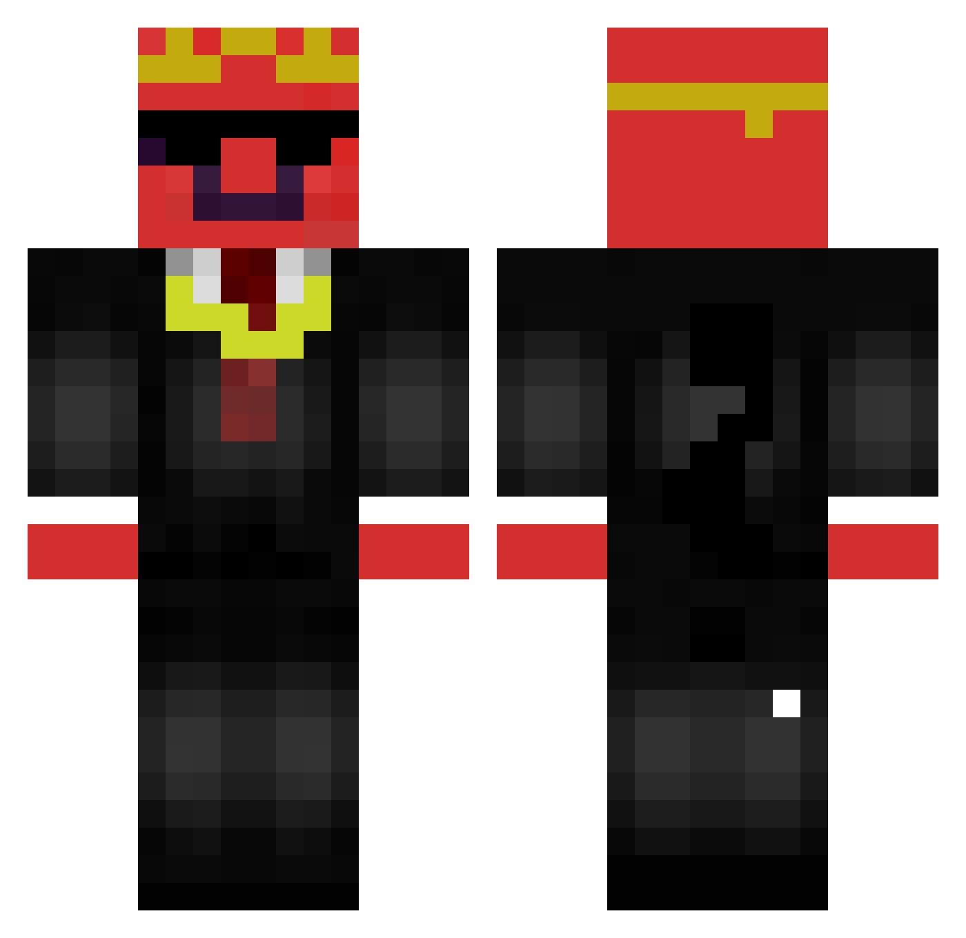 ogryzekk22879 Minecraft skin, front and back view