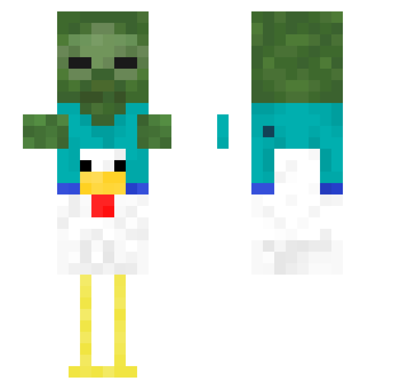 Anayss_ Minecraft skin, front and back view
