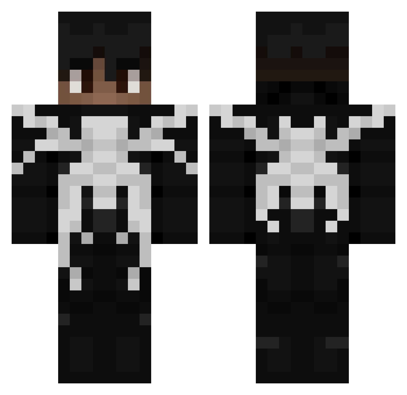 Gregoryy321 Minecraft skin, front and back view