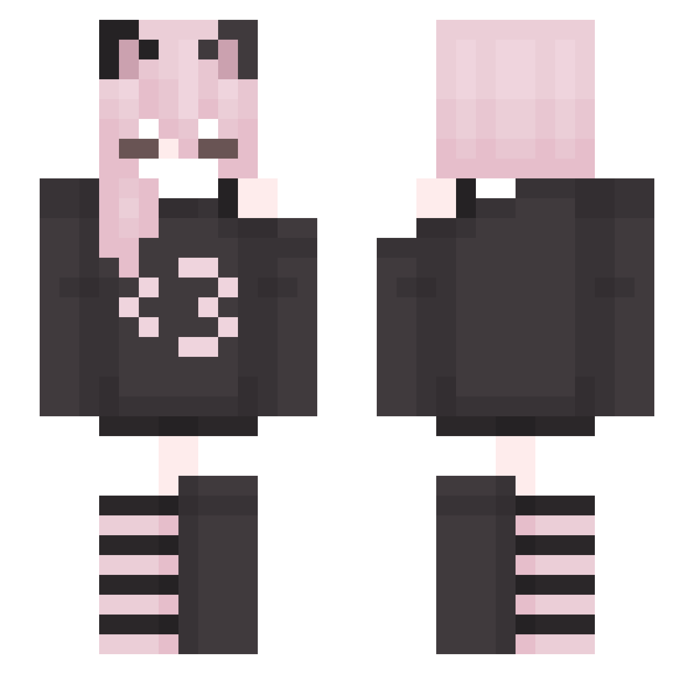 Drakeen_2 Minecraft skin, front and back view