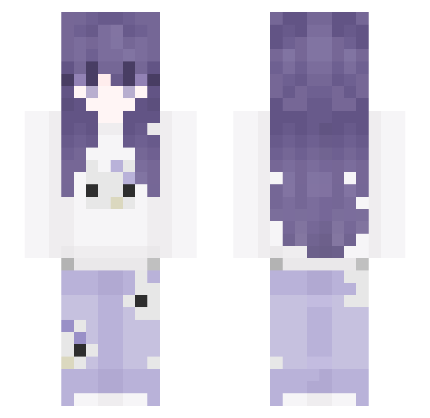 GoldMrChip Minecraft skin, front and back view