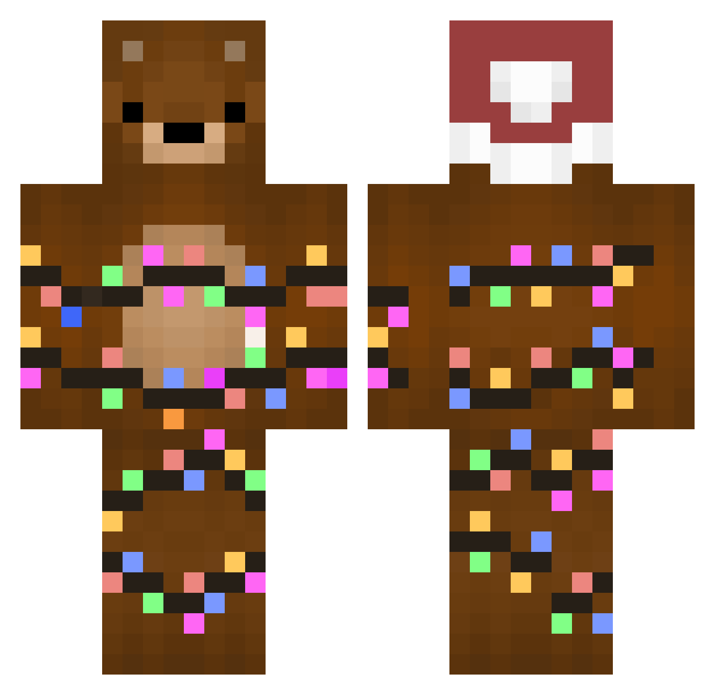 wry2016 Minecraft skin, front and back view