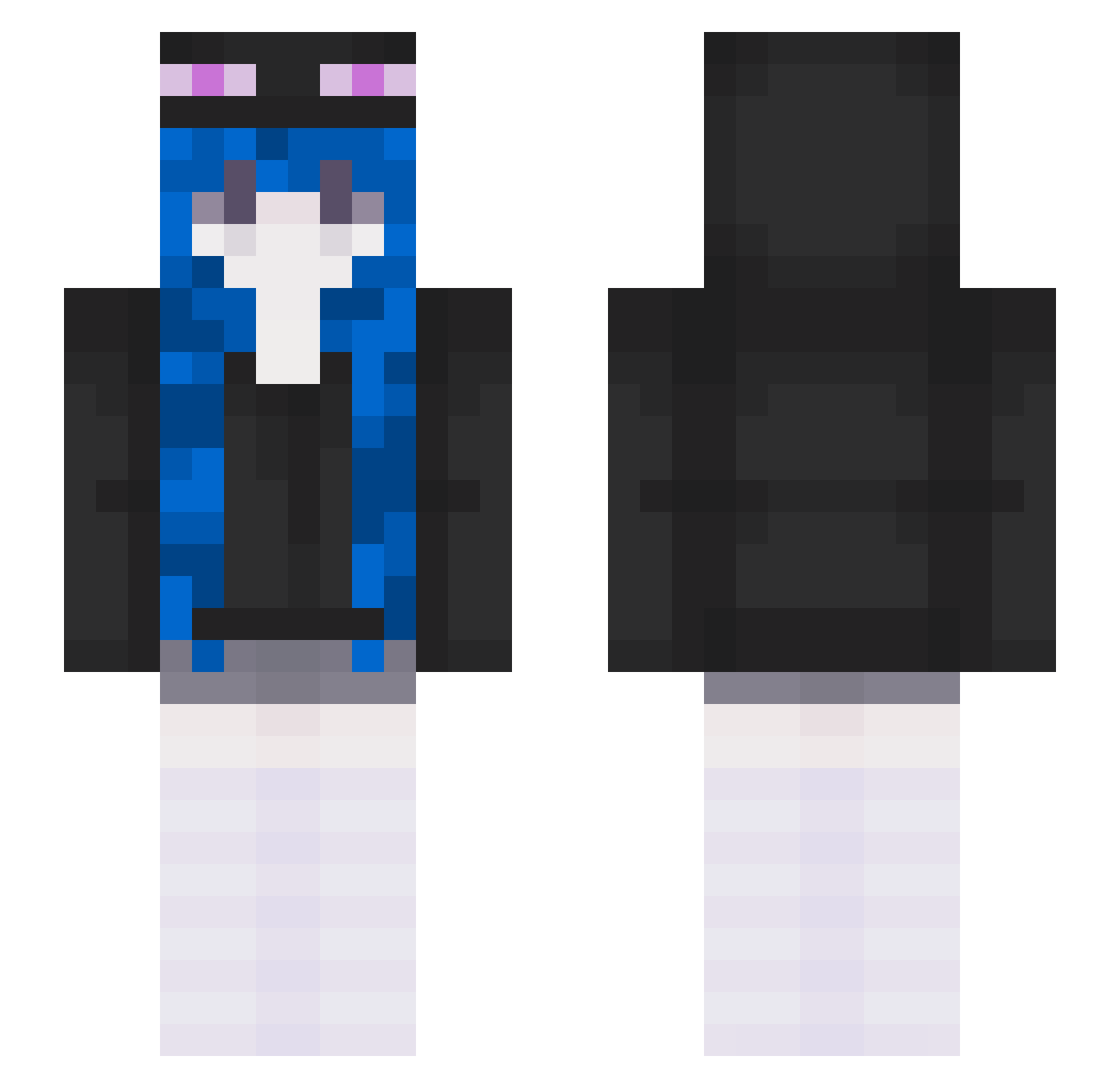 Yoghvrt_ Minecraft skin, front and back view