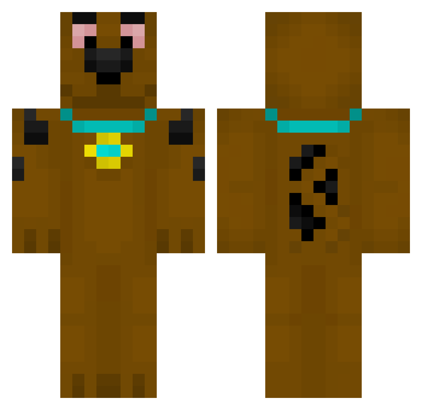 Kaabo_ Minecraft skin, front and back view